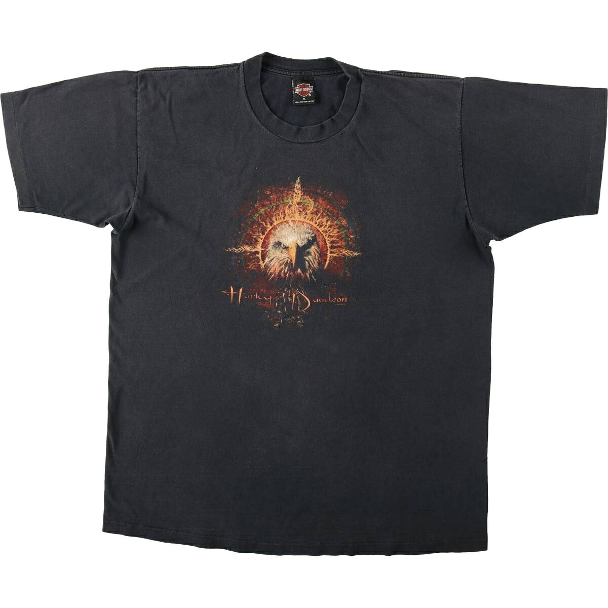古着 90'S ハーレーダビッドソン Harley-Davidson 鷲柄 イーグル柄 モーターサイクル バイクTシャツ USA製 メンズXL相当 ヴィンテージ /eaa653755 【中古】 【260717】｜古着屋JAM