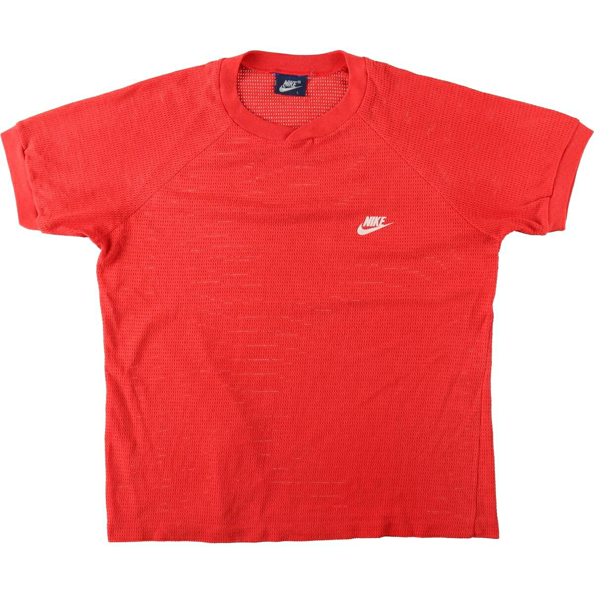 古着 80'S ナイキ NIKE 紺タグ メッシュ ロゴプリントTシャツ レディースL相当 ヴィンテージ /eaa655180 【中古】 【260713】 【ADEL/アデル】｜古着屋JAM