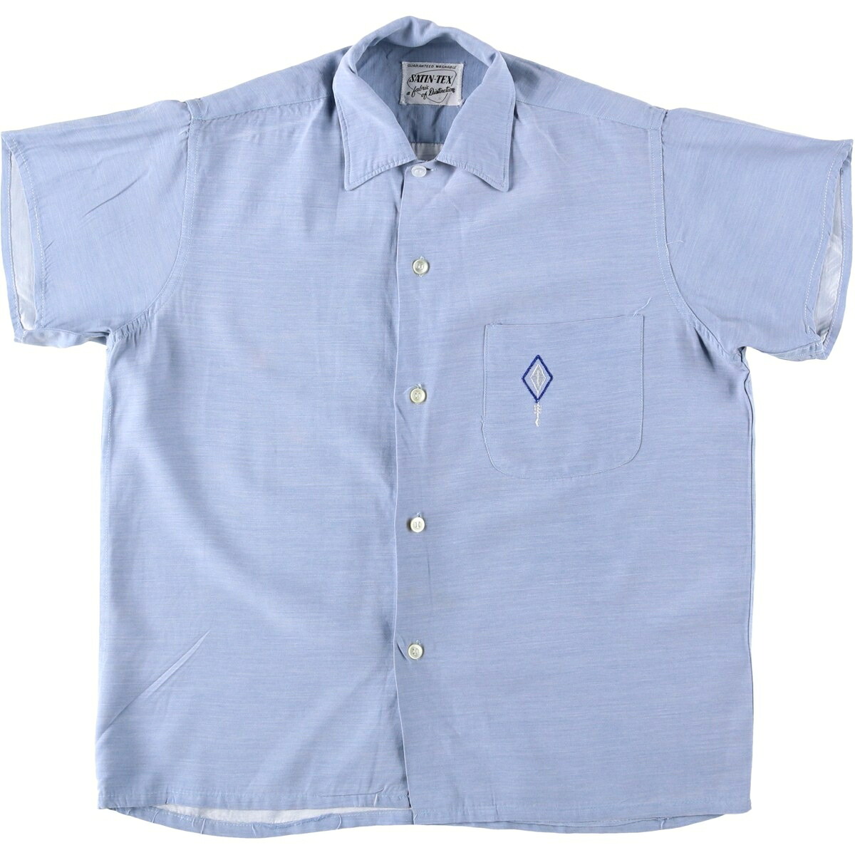 古着 SATIN-TEX 半袖 ボックスシャツ レディースS相当 ヴィンテージ ボックスシャツ /eaa655706 【中古】 【260629】 【ADEL/アデル】｜古着屋JAM