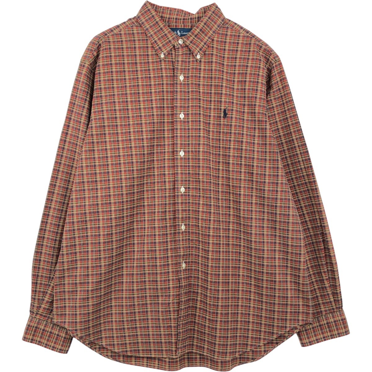 古着 ラルフローレン Ralph Lauren CLASSIC FIT クラシックフィット 長袖 ボタンダウンチェックシャツ メンズXL相当 /eaa659316 【中古】 【260707】｜古着屋JAM