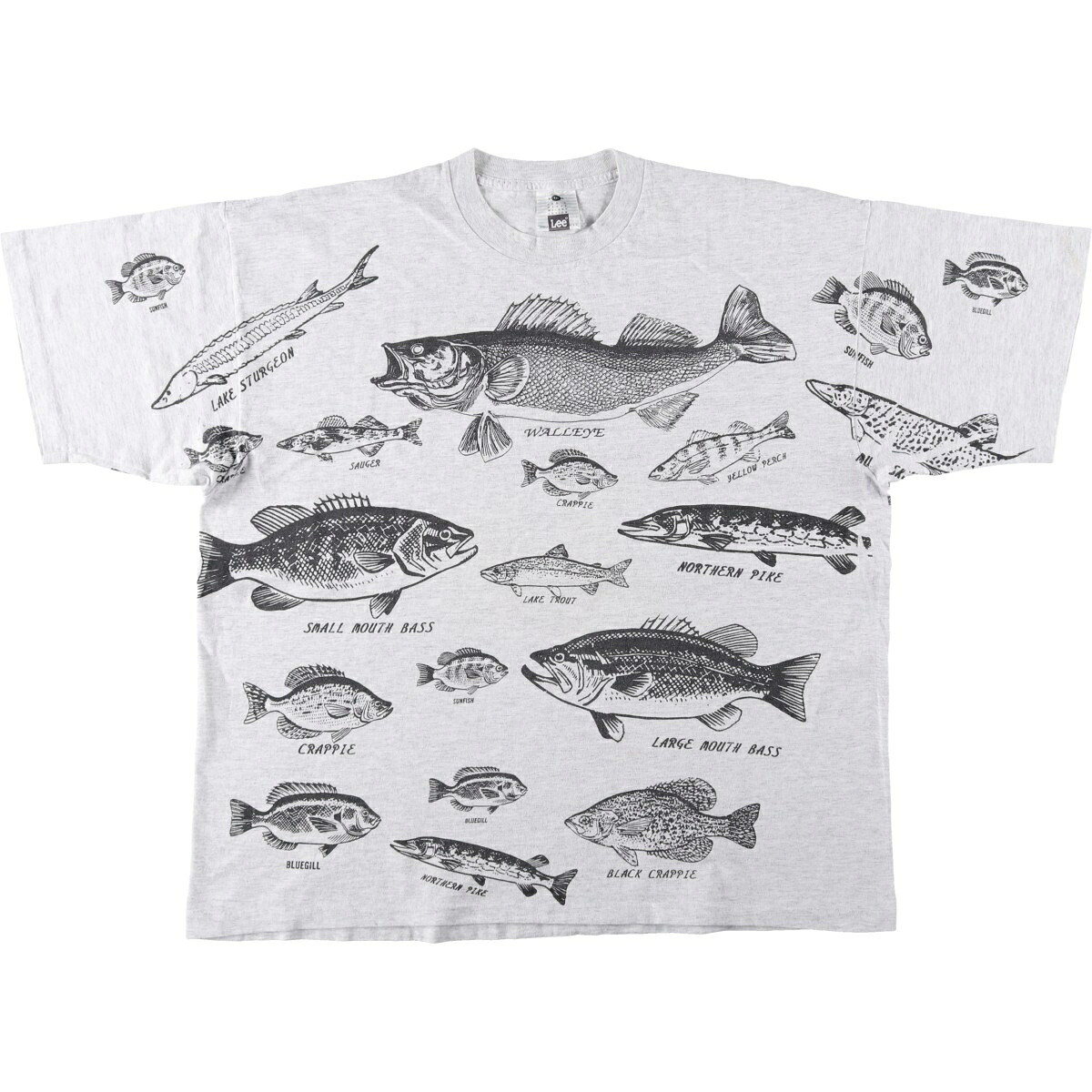 古着 90'S リー Lee 魚柄 アニマルTシャツ USA製 メンズXXL相当 ヴィンテージ /eaa659517 【中古】 【260724】｜古着屋JAM