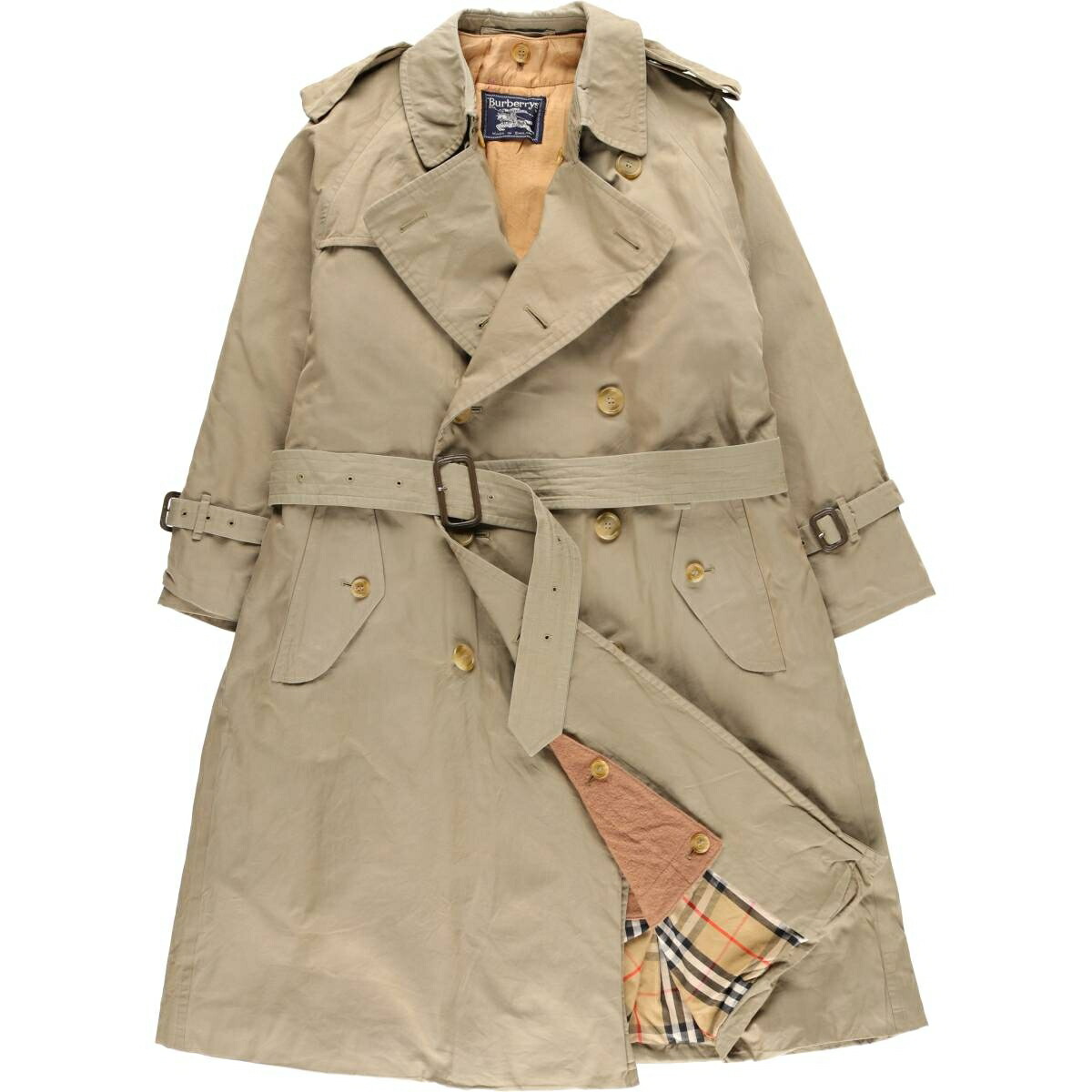 古着 バーバリー Burberry's 一枚袖 コットン100% トレンチコート 英国製 メンズM相当 /eva004012 【中古】 【260129】 【DL2603-BS】 カーキ系 春秋冬