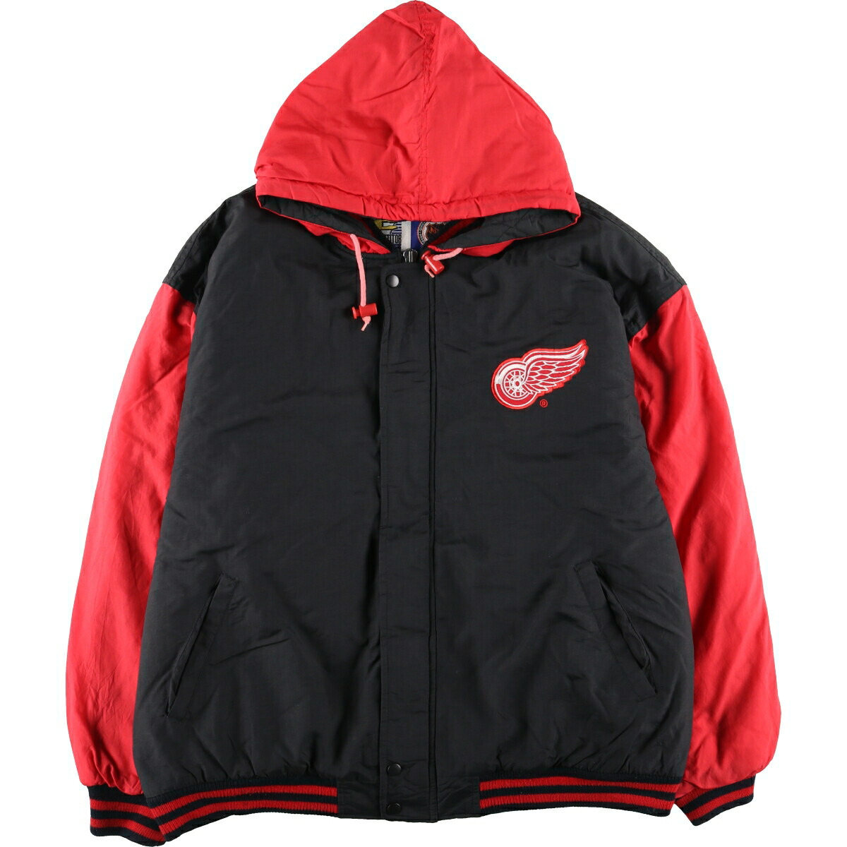 【楽天市場】古着 90'S COMPETITOR NHL DETROIT RED WINGS デトロイトレッドウィングス 中綿パーカー