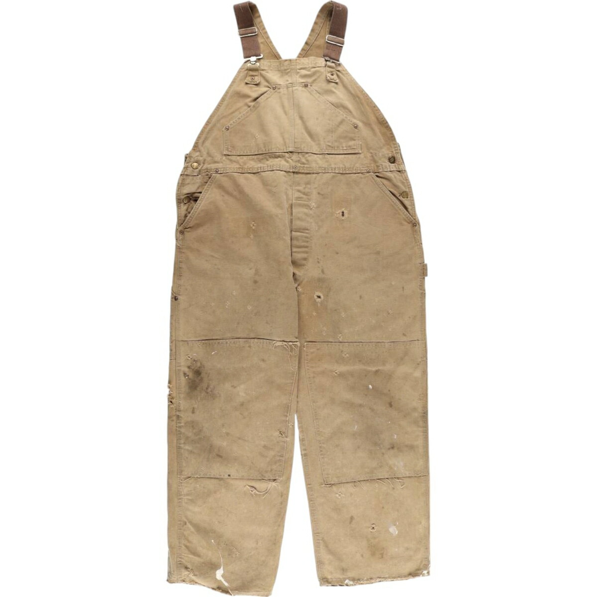 Carhartt カーハート ダブルニー ダック オーバーオール　USA製　38 carhartt - 古着 80年代 カーハート Carhartt ダブルニー ダック