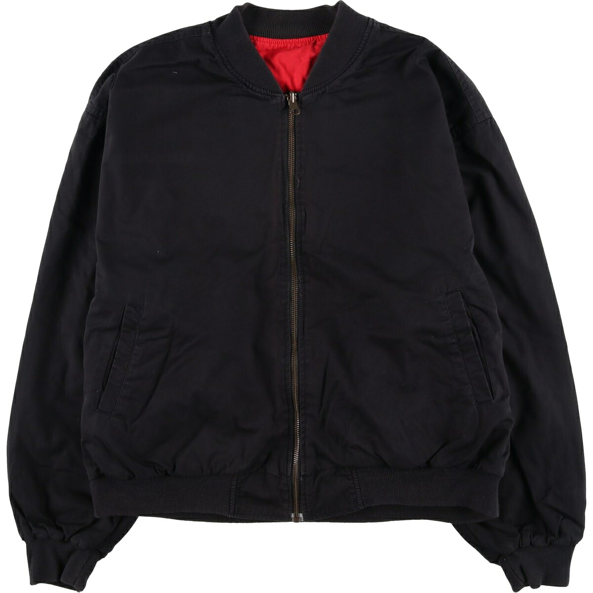 古着 Marlboro マールボロ アドバダイジング リバーシブル バックロゴ コットンブルゾン メンズXL相当 /evb029905 【中古】 【260312】 【GR-UN】 ブラック系 春秋冬
