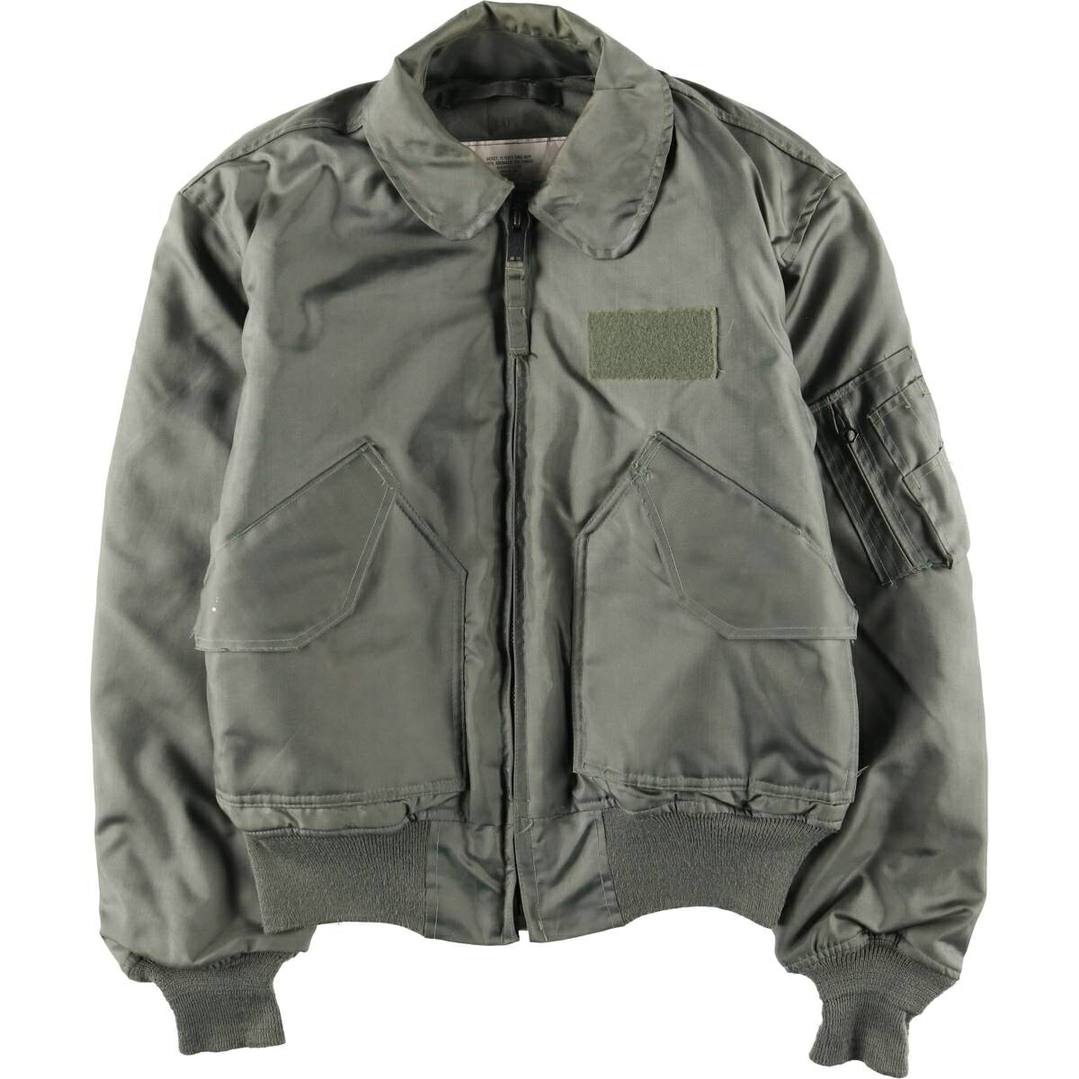 古着 80'S 米軍実品 CWU-45P ミリタリー フライトジャケット USA製 MEDIUM メンズM相当 /evb029929 【中古】 【260308】 カーキ系 春秋冬