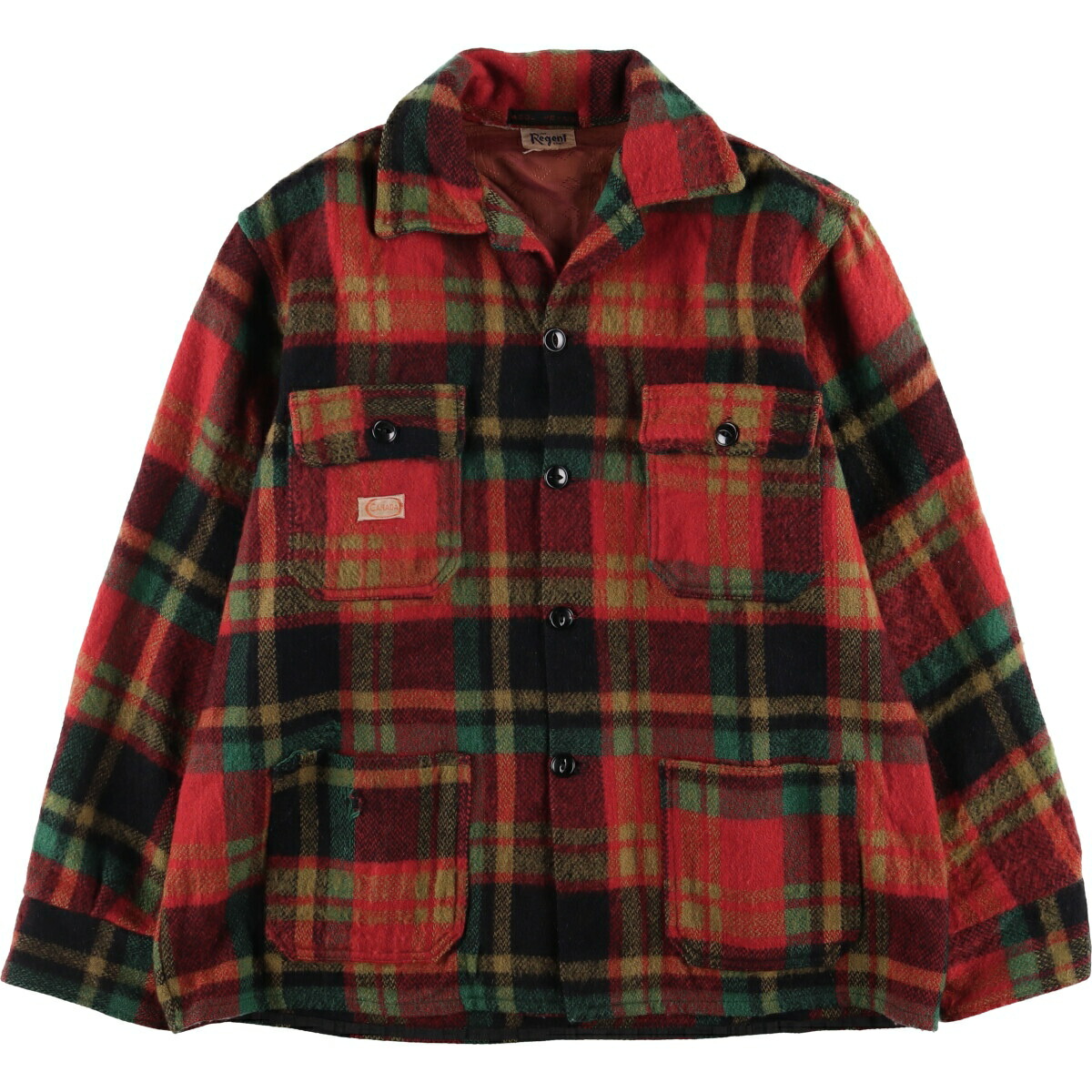 楽天市場】60s FOREMOST Penneys バッファローチェック ウール ジップ