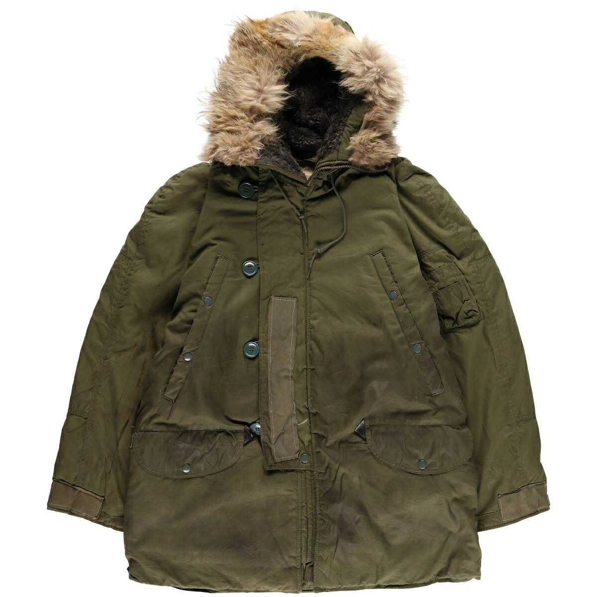 古着 70'S 米軍実品 N-3B ミリタリー フライトジャケット USA製 SMALL メンズS相当 ヴィンテージ /evb030401 【中古】 【251108】 【DL2511-AFC】 【SS2603_10】｜古着屋JAM