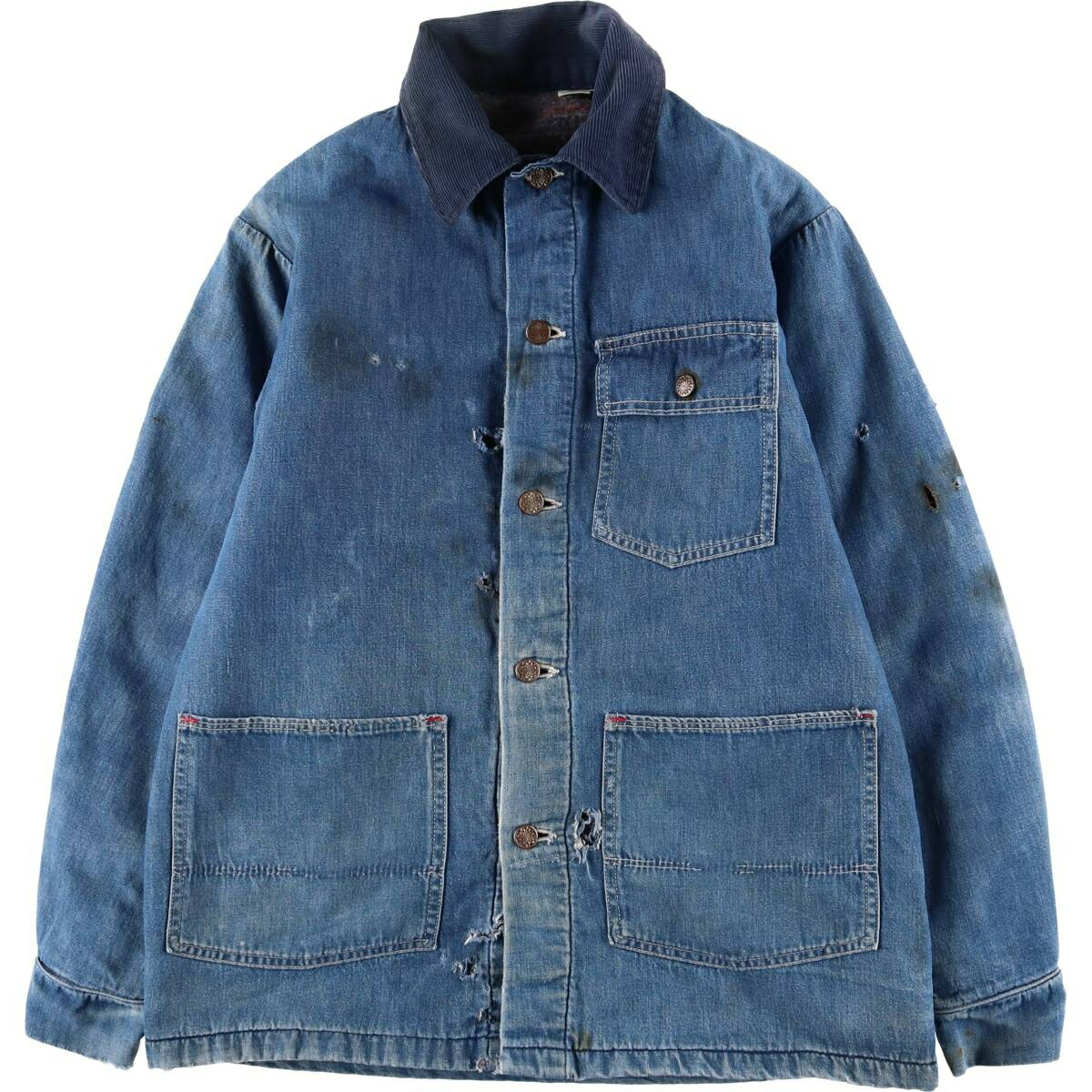 古着 70'S デニムカバーオール メンズM相当 ヴィンテージ /evb030618 【中古】 【251117】 【SS2603_10】