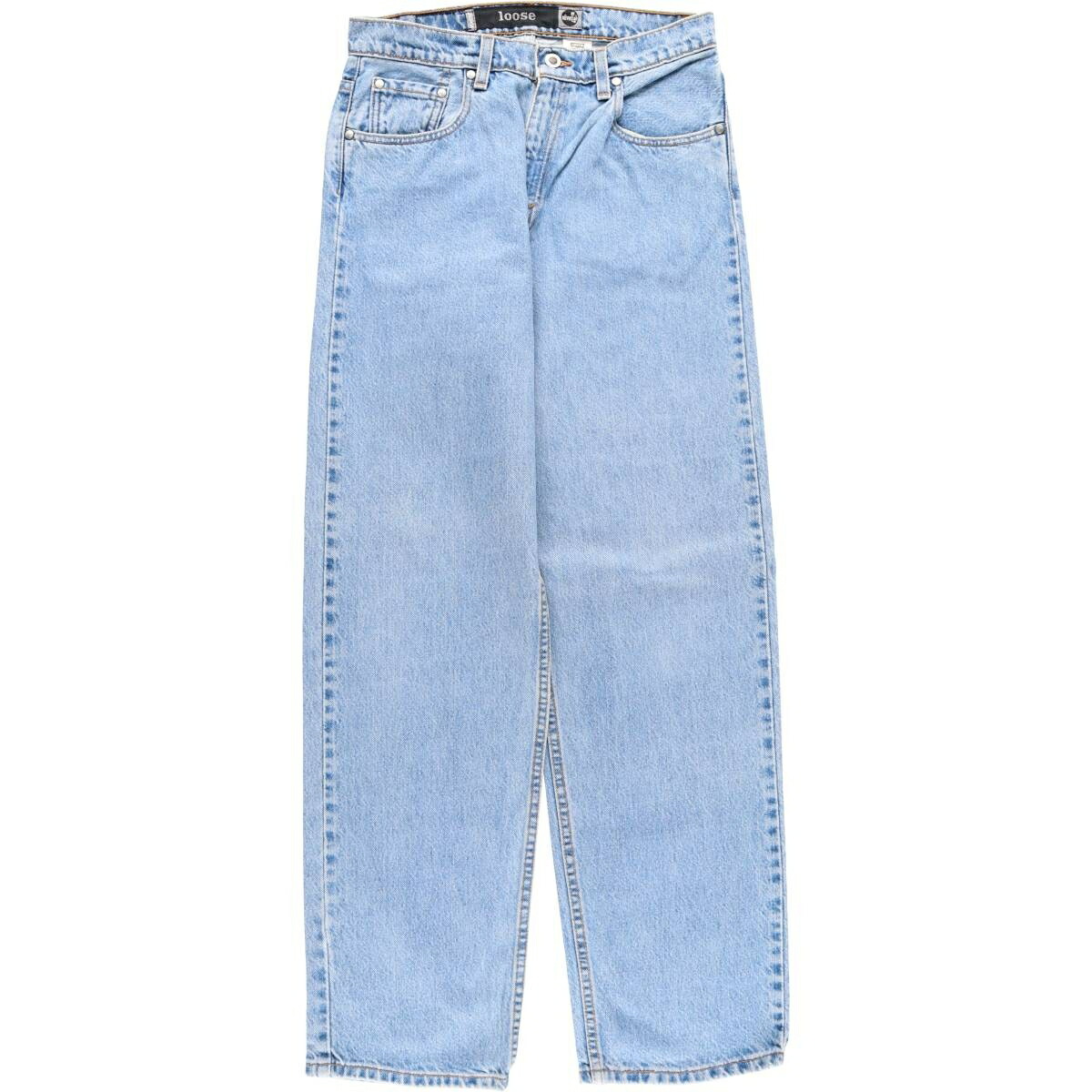 古着 90'S リーバイス Levi's SILVER TAB シルバータブ LOOSE ルーズ テーパードデニムパンツ USA製 レディースL(w30)相当 ヴィンテージ /evb030835 【中古】 【260323】 【ADEL/アデル】 ブルー系 春夏秋冬
