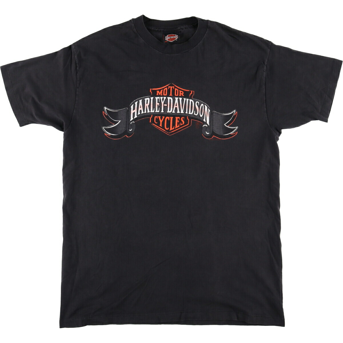 Harley-Davidson Tシャツ ハーレーダヴィッドソン Amazon.com: Harley-Davidson Men's Orange Bar & Shield Black T