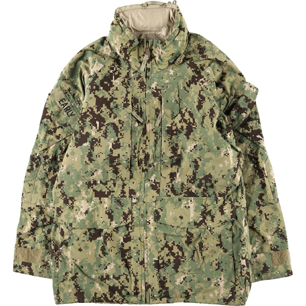 古着 迷彩柄 米軍実品 ミリタリー ゴアテックスパーカー USA製 Small Regular メンズS相当 /evb031316 【中古】 【260302】 カーキ系 春秋冬
