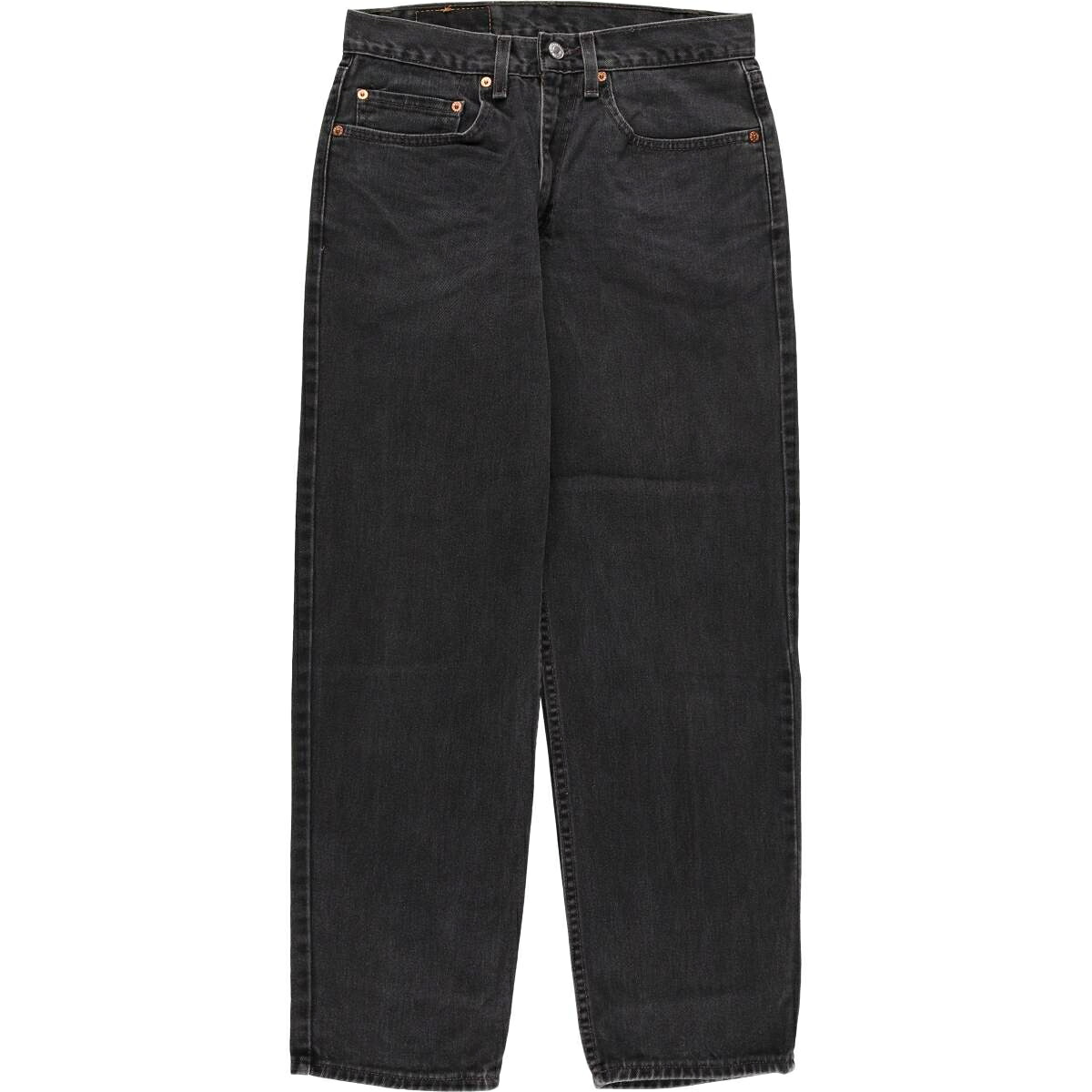 古着 00'S リーバイス Levi's 550 RELAXED FIT TAPERED LEG ブラックデニム テーパードデニムパンツ USA製 メンズw30相当 /evb031803 【中古】 【250921】 【ss2601_10】