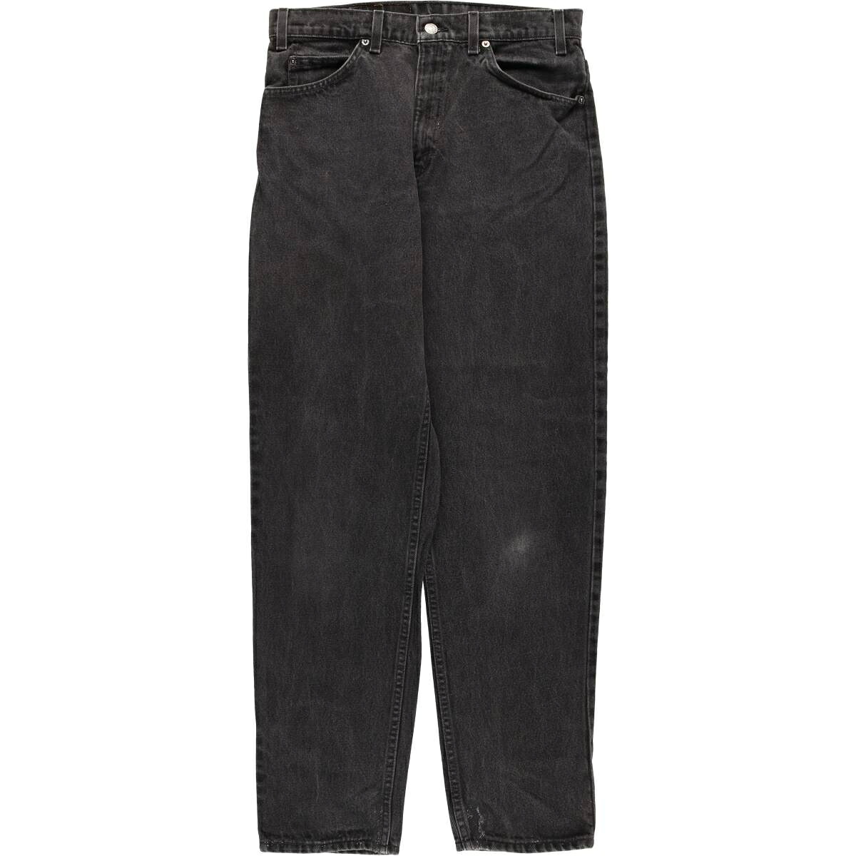 古着 90'S リーバイス Levi's 550 RELAXED FIT TAPERED LEG オレンジタブ ブラックデニム テーパードデニムパンツ USA製 メンズw32相当 ヴィンテージ /evb032328 【中古】 【251123】