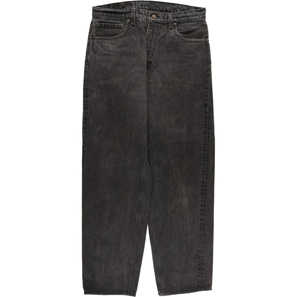 古着 90'S リーバイス Levi's 550 RELAXED FIT TAPERED LEG ブラックデニム テーパードデニムパンツ USA製 メンズw33相当 ヴィンテージ /evb032330 【中古】 【251123】