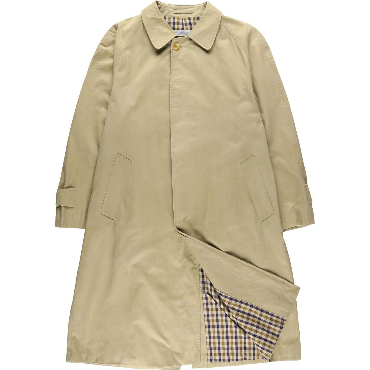 古着 アクアスキュータム Aquascutum ステンカラーコート バルマカーンコート カナダ製 メンズXL相当 /evb032428 【中古】 【260202】 【DL2603-BS】 ベージュ系 春秋冬 15,542円