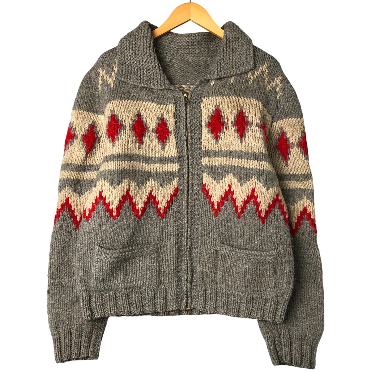 楽天市場】90年代 カナダ製 TUAK ハンドメイド ウール カウチン