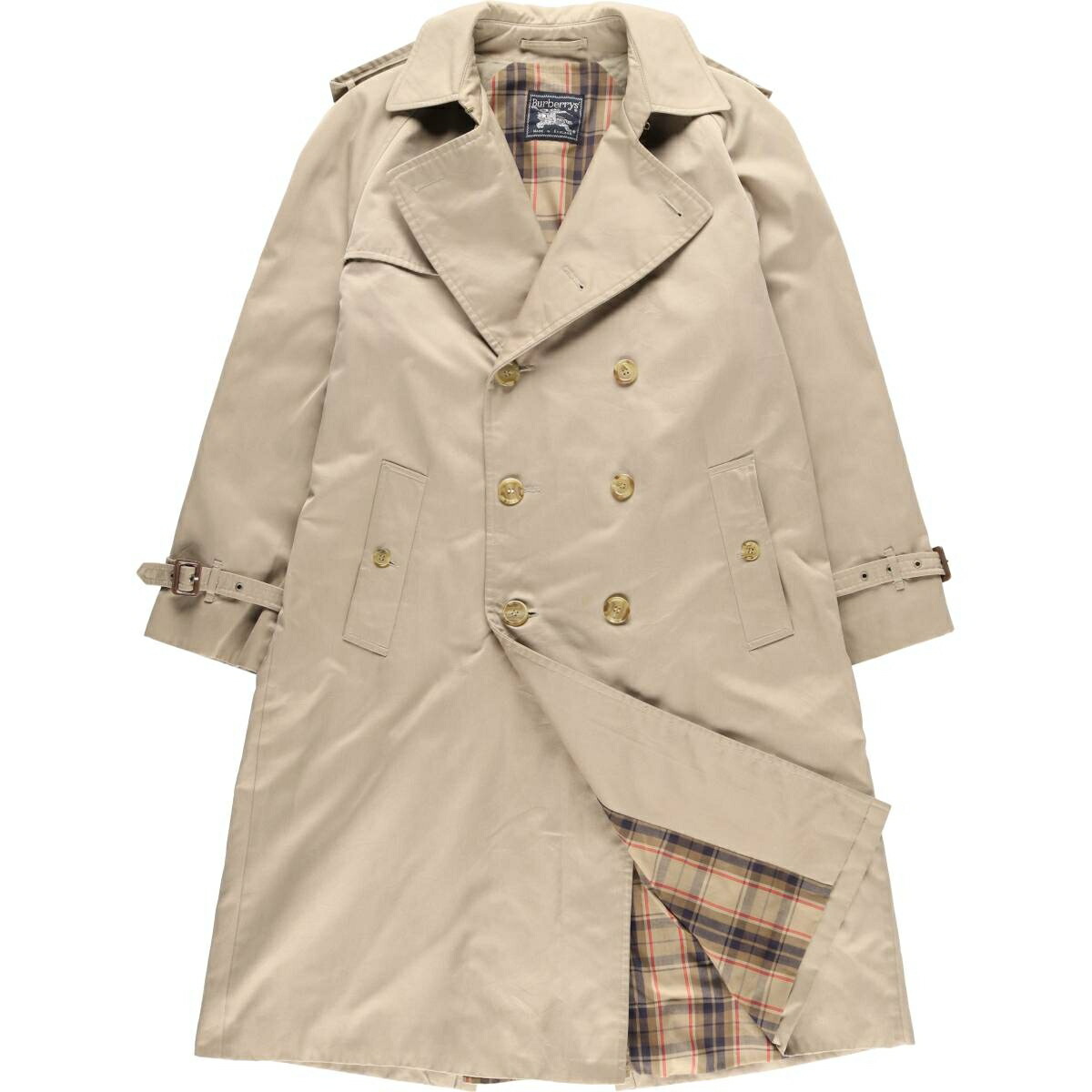 古着 バーバリー Burberry's コットン100％ トレンチコート 英国製 メンズL相当 ヴィンテージ /evb032811 【中古】 【251222】 【SS2603_10】 ベージュ系 春秋冬 29,244円