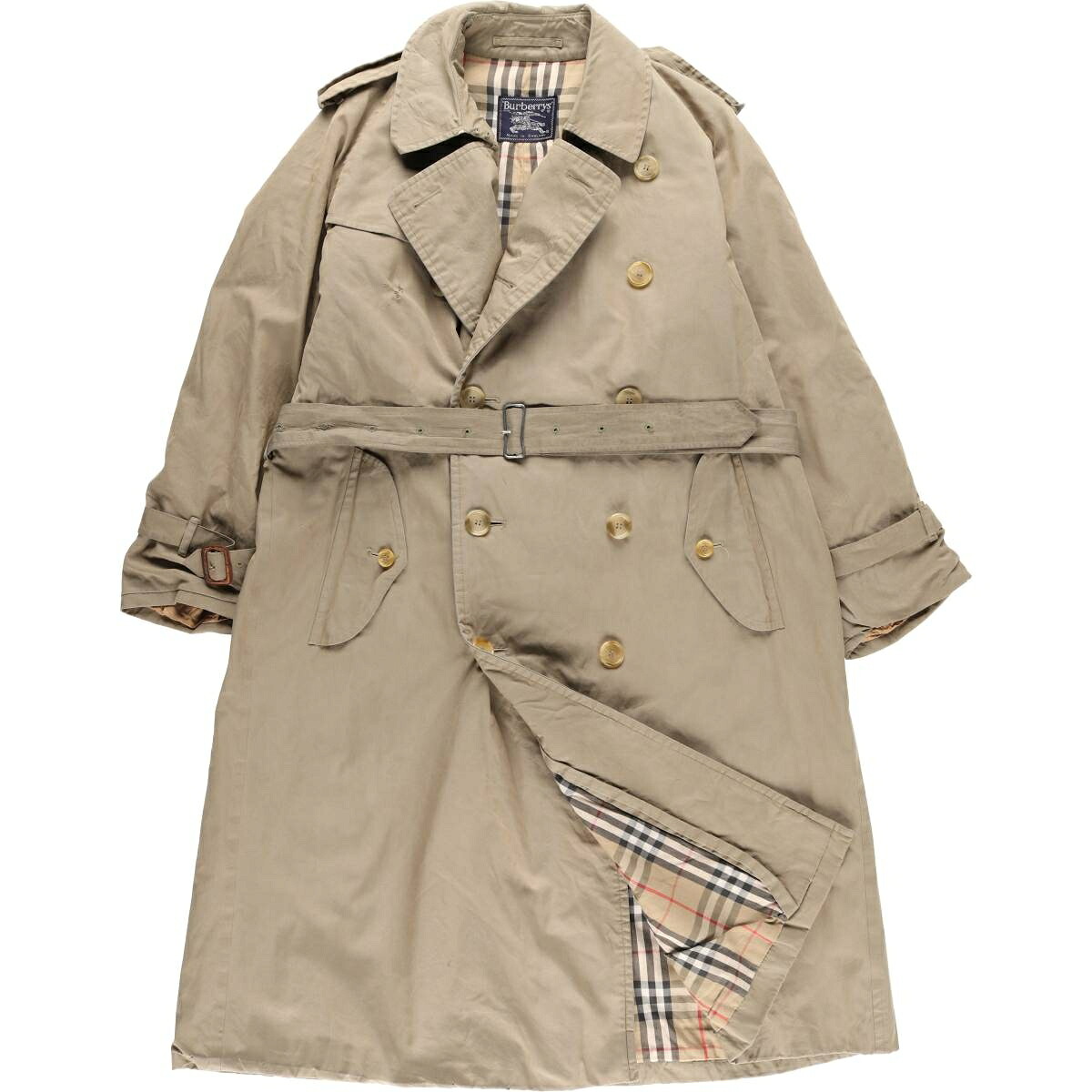 古着 バーバリー Burberry's コットン100％ トレンチコート 英国製 メンズL相当 /evb032830 【中古】 【251222】 【SS2603_10】