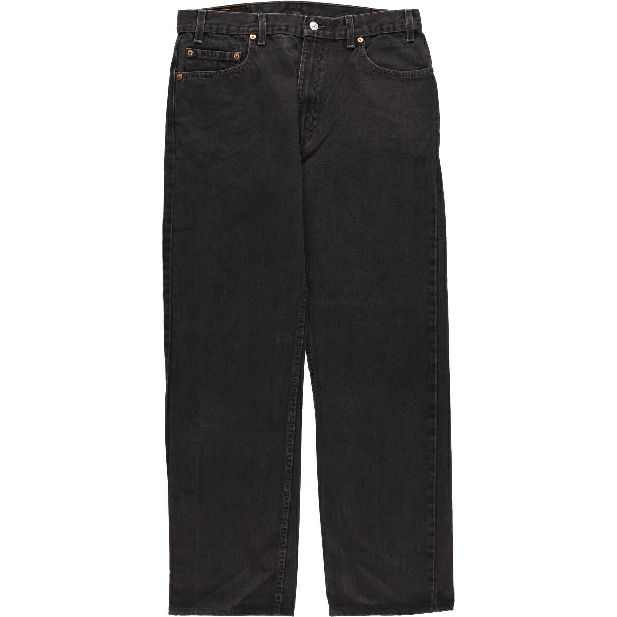 古着 90'S リーバイス Levi's 505 REGULAR FIT STRAIGHT LEG ブラックデニム テーパードデニムパンツ USA製 メンズw34相当 ヴィンテージ /evb032971 【中古】 【260110】