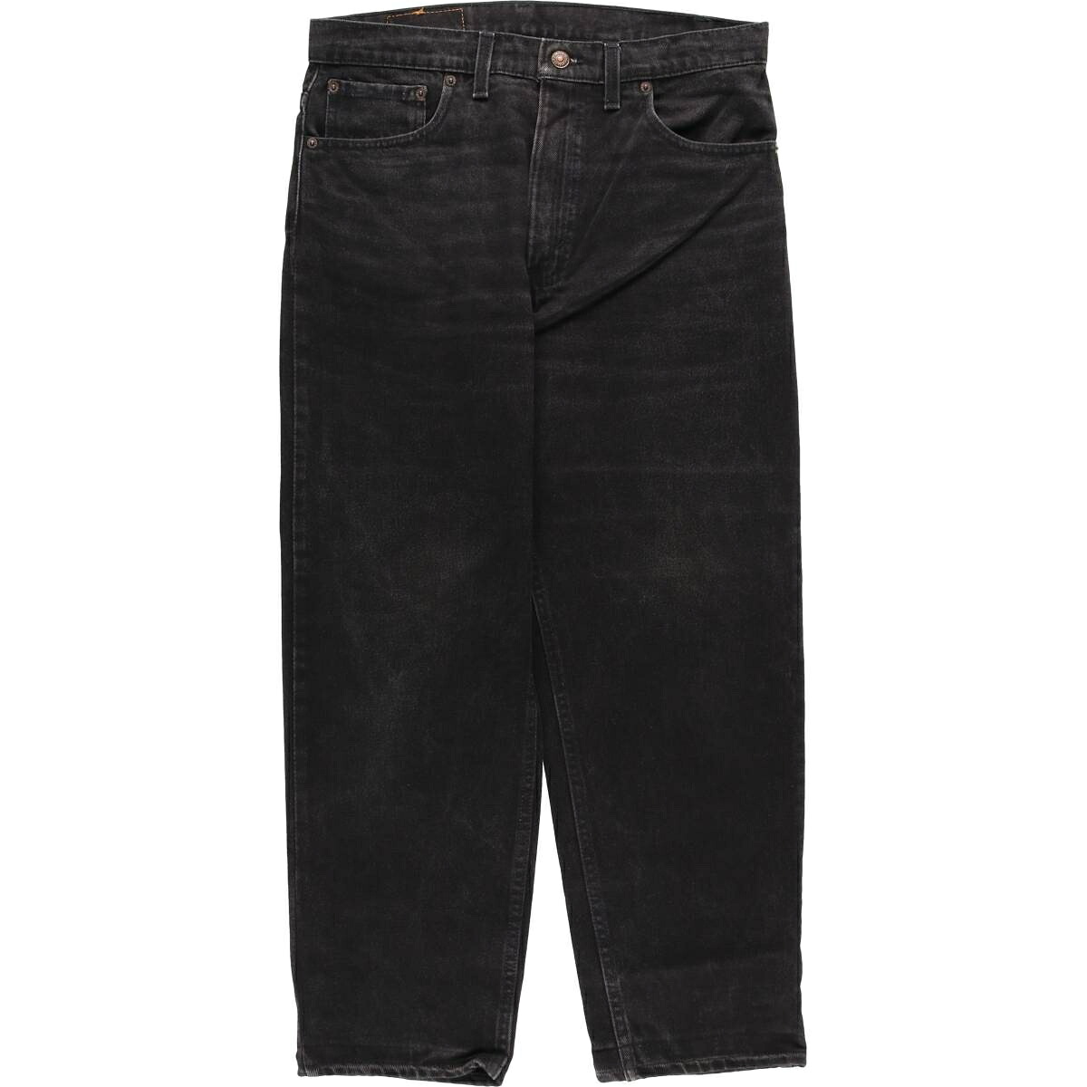 古着 90'S リーバイス Levi's 550 TAPERED LEG RELAXED FIT ブラックデニム テーパードデニムパンツ USA製 メンズw33相当 ヴィンテージ /evb033161 【中古】 【260131】 ブラック系 春夏秋冬