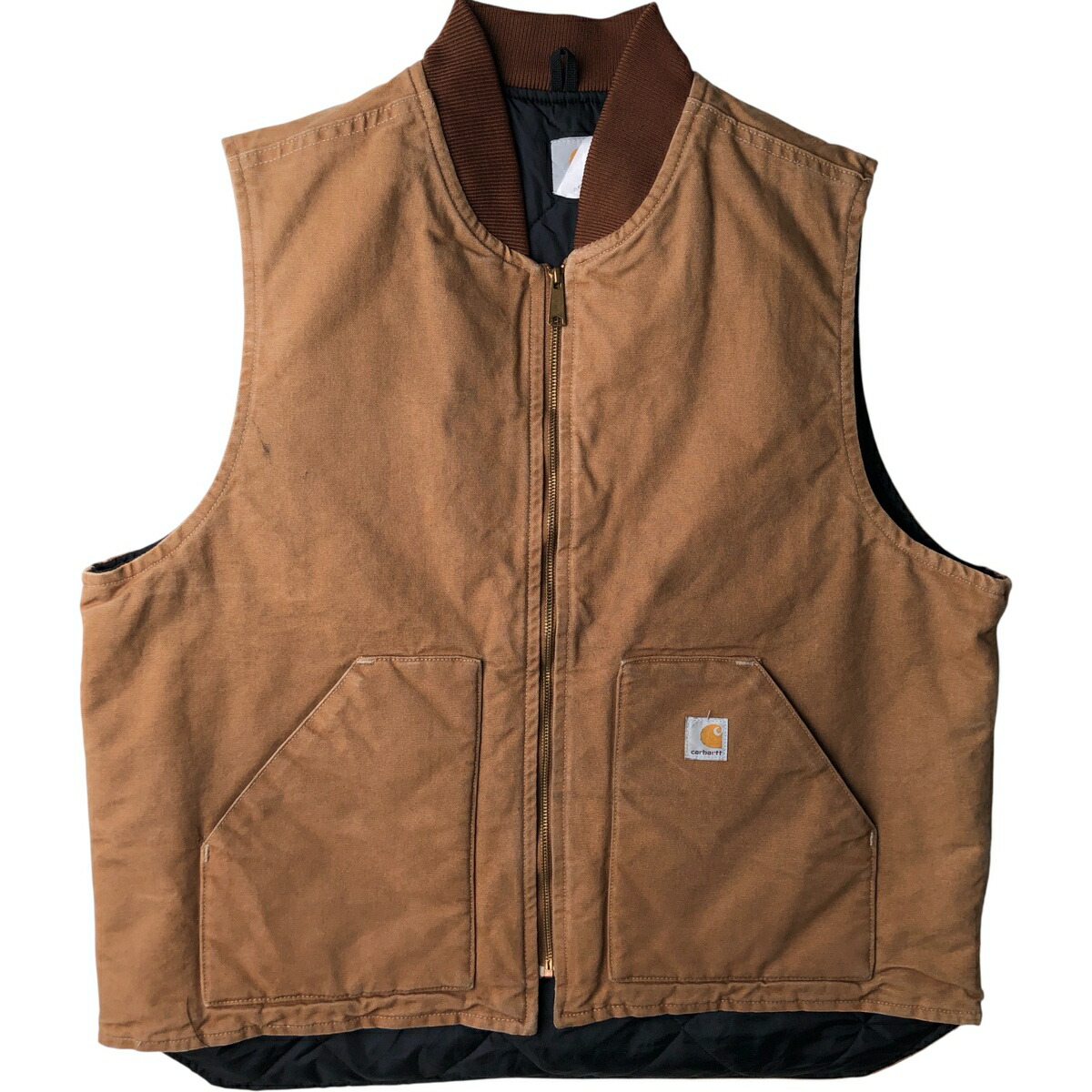 古着 カーハート Carhartt クラシックベスト ダックベスト メンズXXL相当 /evb033185 【中古】 【260222】 ブラウン系 春秋冬