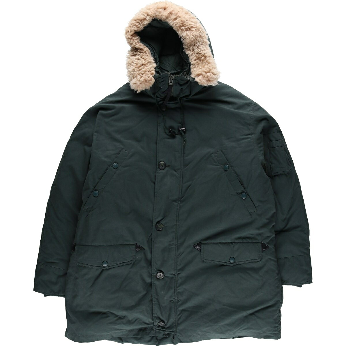 古着 エディーバウアー Eddie Bauer N-3Bタイプ グースダウンパーカー メンズXL相当 /evb033221 【中古】 【260119】 カーキ系 春秋冬