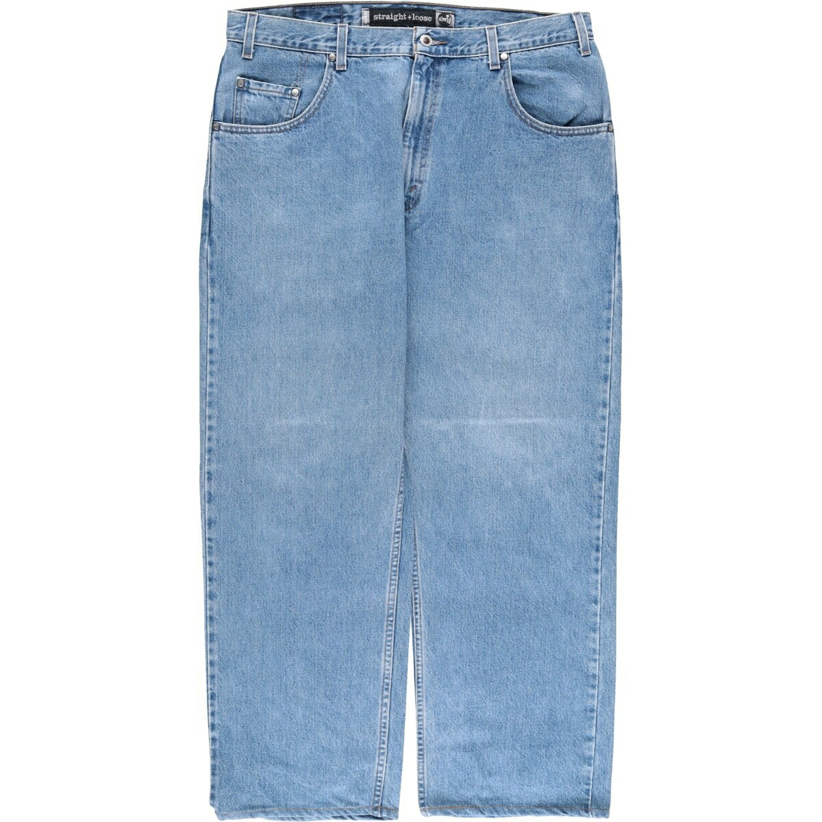 古着 90'S リーバイス Levi's SILVER TAB シルバータブ STRAIGHT+LOOSE ストレートルーズ ストレートデニムパンツ メンズw37相当 ヴィンテージ /evb033327 【中古】 【260204】 ブルー系 春夏秋冬