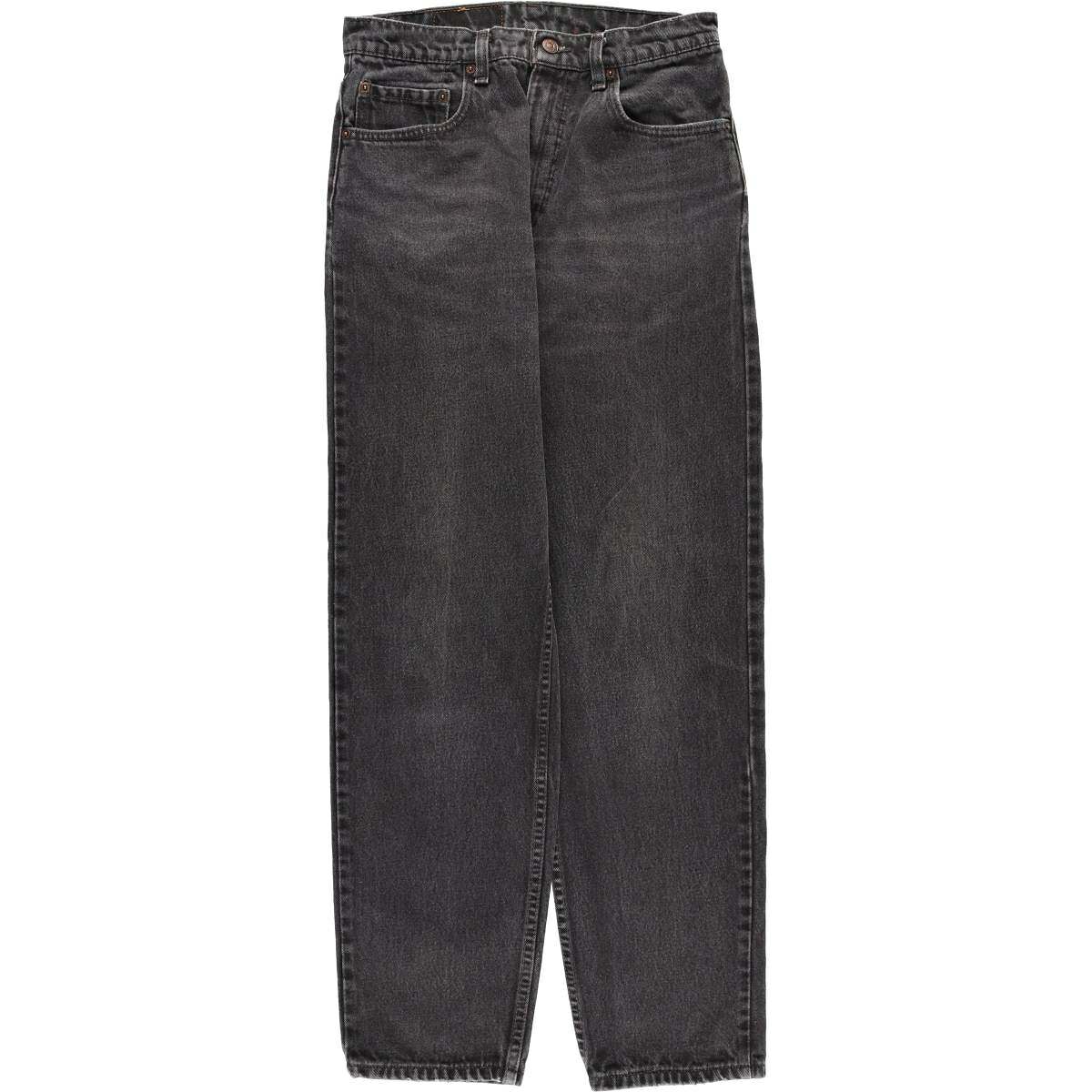古着 90'S リーバイス Levi's 00550-0260 RELAX FIT TAPERED LEG ブラックデニム テーパードデニムパンツ USA製 メンズw29相当 ヴィンテージ /evb033476 【中古】 【260215】 ブラック系 春夏秋冬