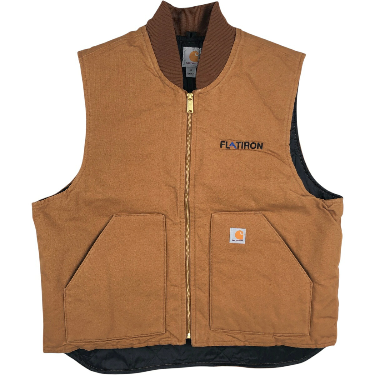 古着 カーハート Carhartt クラシックベスト ダックベスト メンズXL相当 /evb033541 【中古】 【260303】 ブラウン系 春秋冬