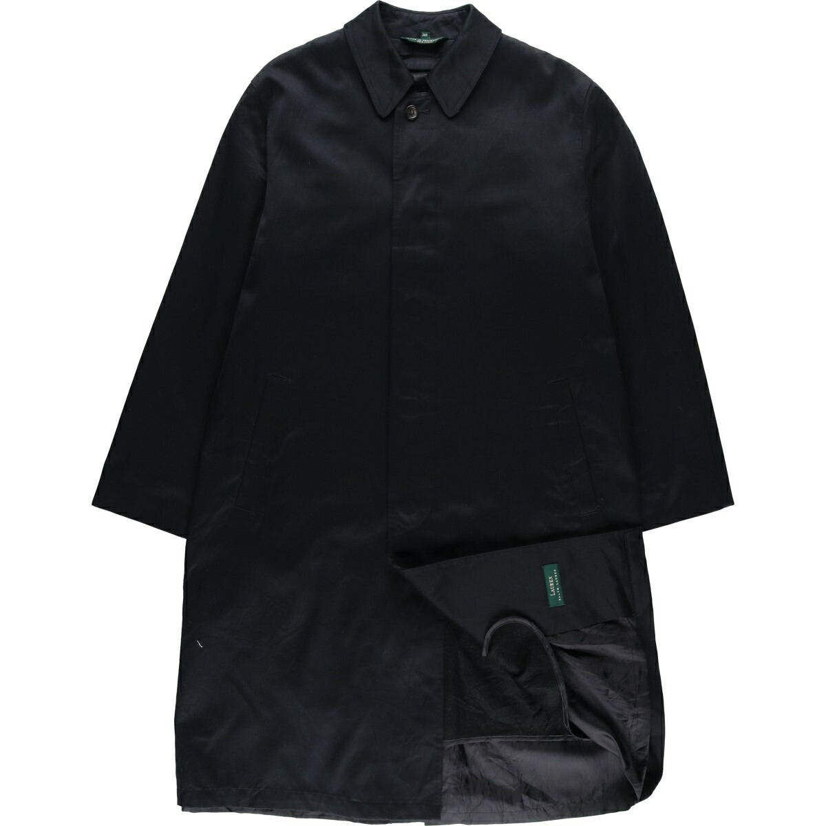 古着 ラルフローレン Ralph Lauren LAUREN ローレン ステンカラーコート バルマカーンコート メンズM相当 /evb033588 【中古】 【260223】 ブラック系 春秋冬