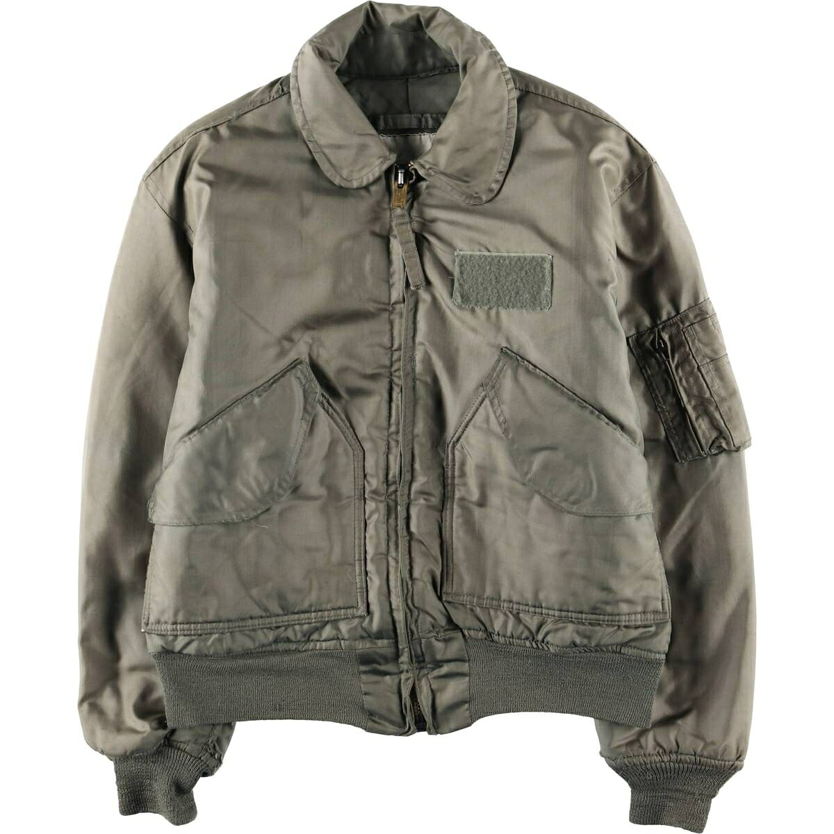 古着 米軍実品 CWU-45/P 中綿入り ミリタリー フライトジャケット メンズL相当 /evb034410 【中古】 【260320】 カーキ系 春秋冬