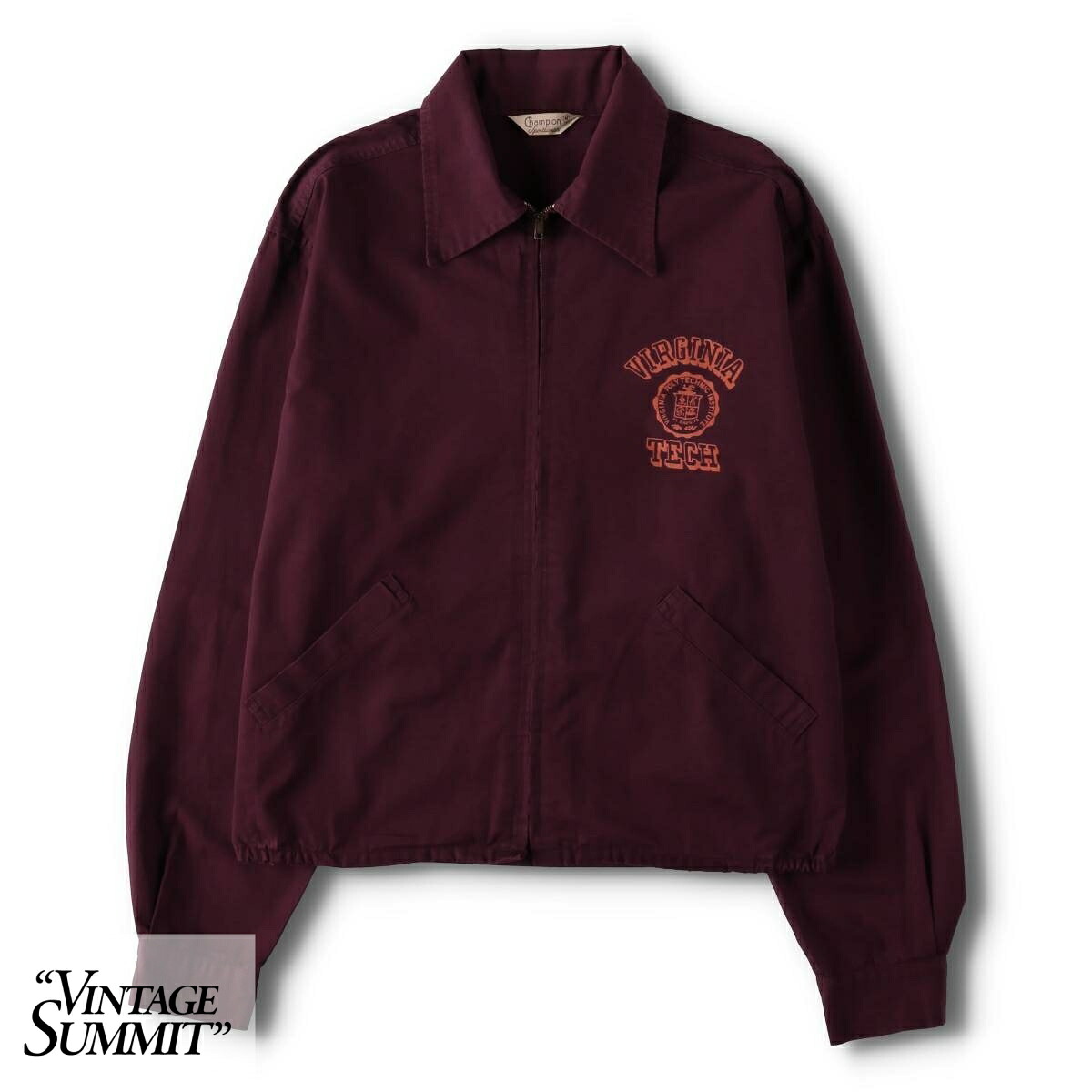 古着 50~60'S チャンピオン Champion カレッジ 3連プリント スイングトップ スポーツジャケット メンズM相当 ヴィンテージ /evb034956 【中古】 【260615】 【N2607】 レッド系 春秋冬|古着屋JAM
