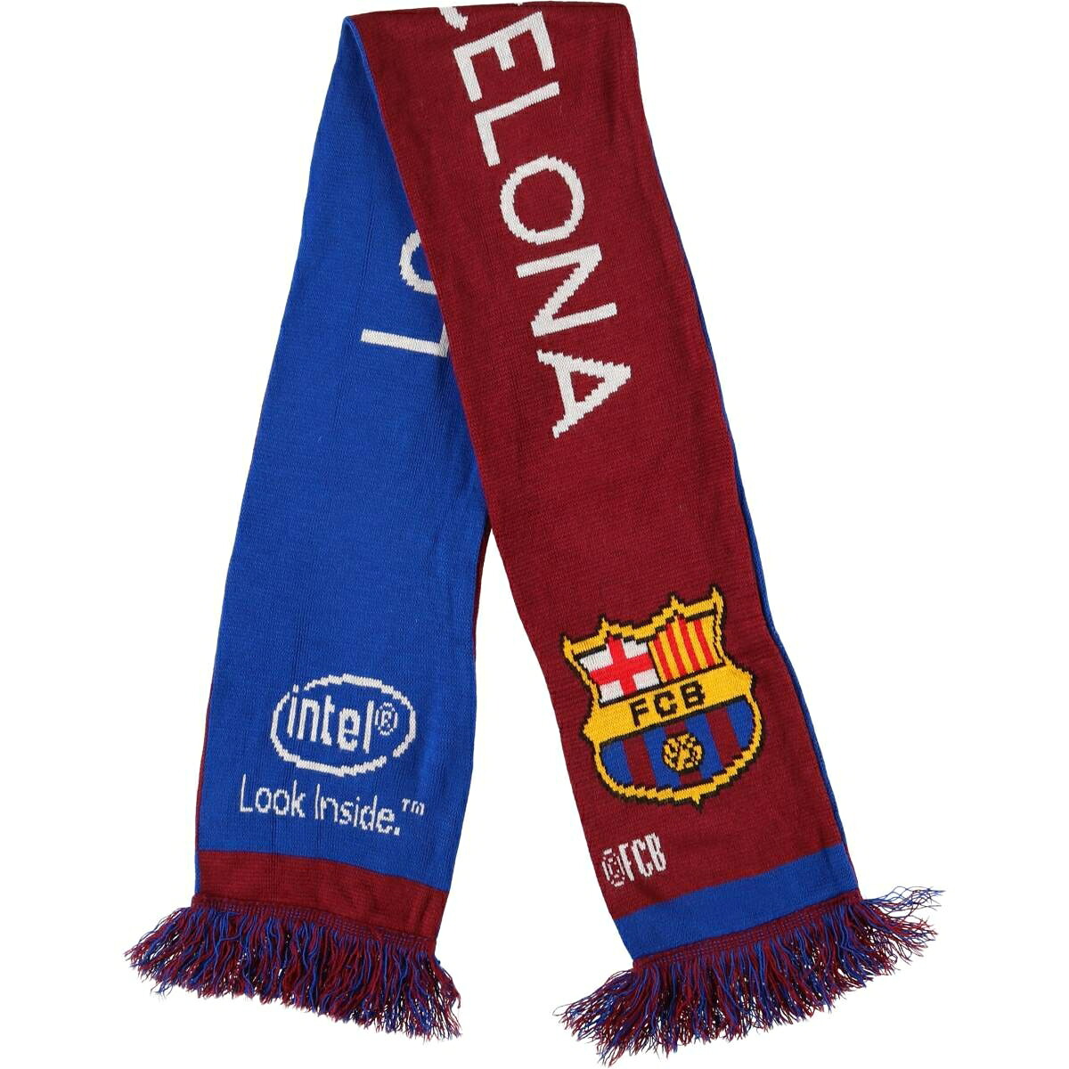 古着 LA LIGA ラ リーガ FC BARCELONA FC バルセロナ サッカー アクリルマフラー 英国製 /gaa006318 【中古】 【251213】 【CF2512】 【SS2603_30】