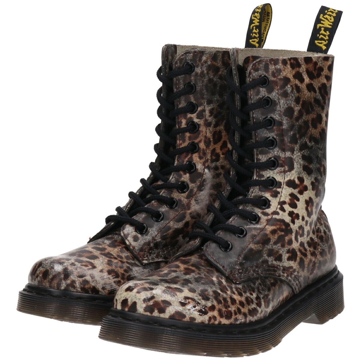 ドクターマーチン レオパード ブーツ 型押し 美品 sale セール 正規取扱店 Dr.Martens (ドクターマーチン