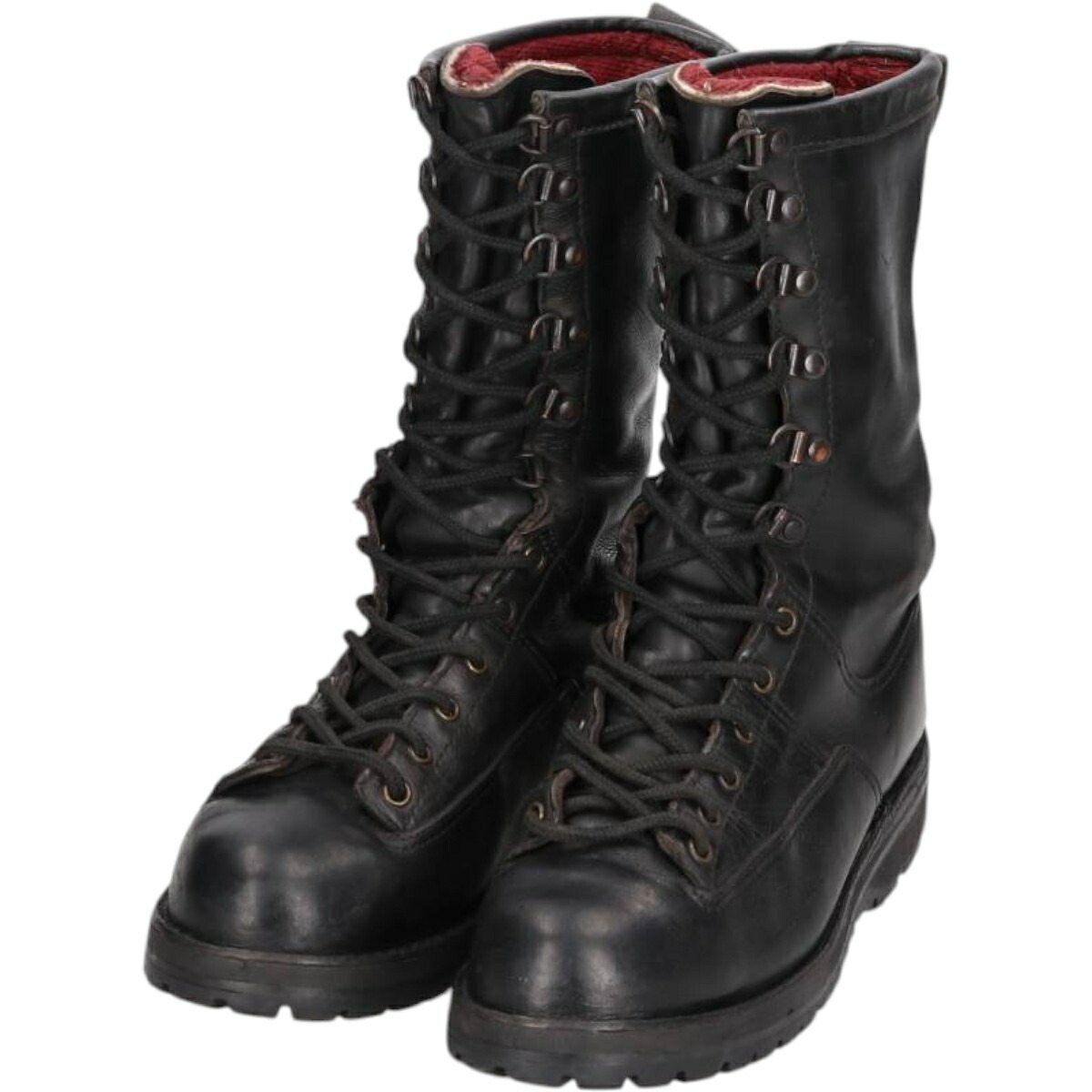 Danner GORE-TEXブラックレザー ワークブーツ USA製 DANNER ダナー レザー ワーク ブーツ メンズ 26.5cm相当