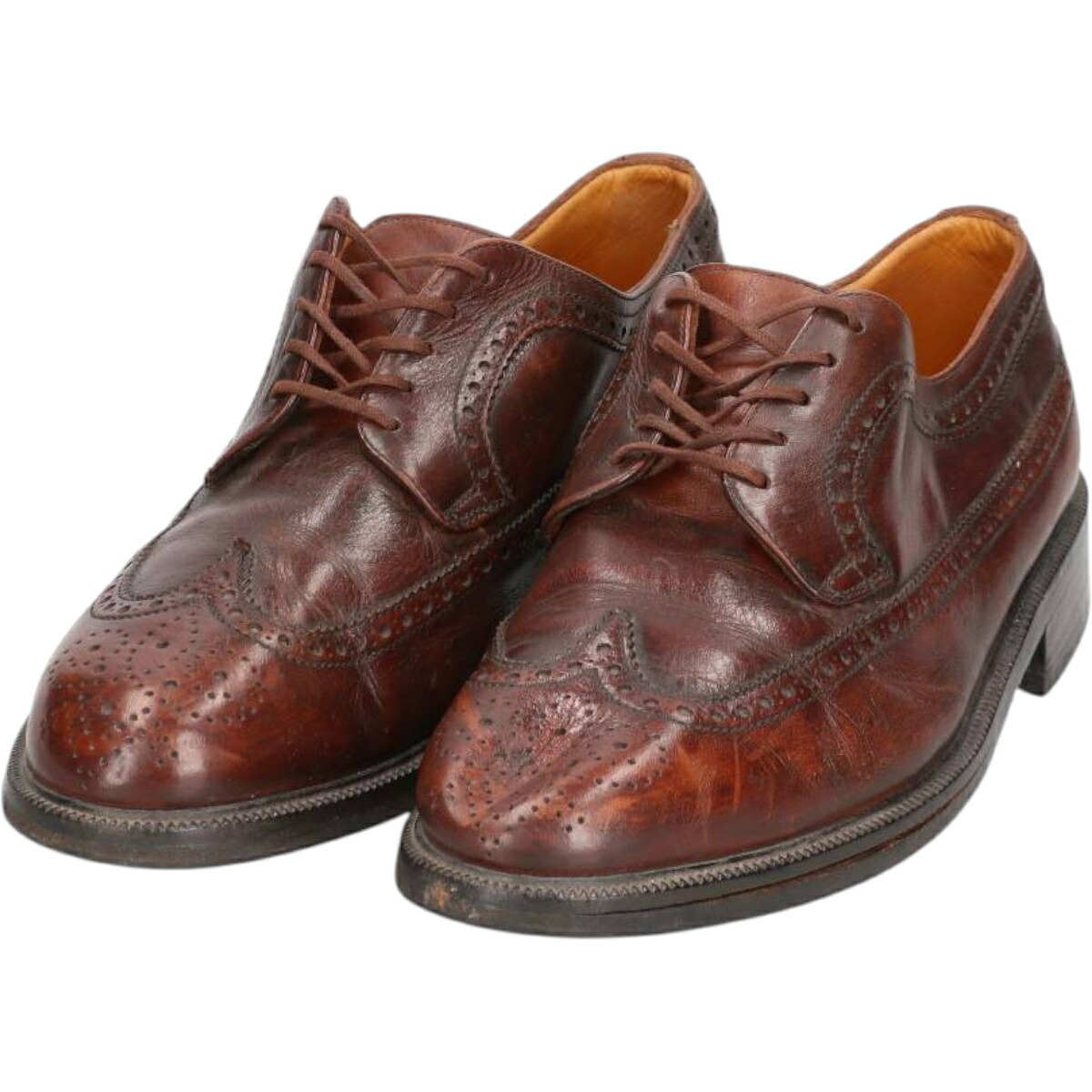 古着 バリー Bally フルブローグ ウイングチップシューズ 7 E メンズ25.0cm相当 /saa014304 【中古】 【250913】 【SS2606_30｜古着屋JAM