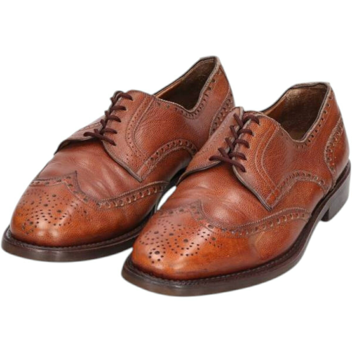 古着 BARNEYS NEWYORK フルブローグ ウイングチップシューズ イタリア製 10M メンズ28.0cm相当 /saa014509 【中古】 【251120】 ブラウン系 春夏秋冬