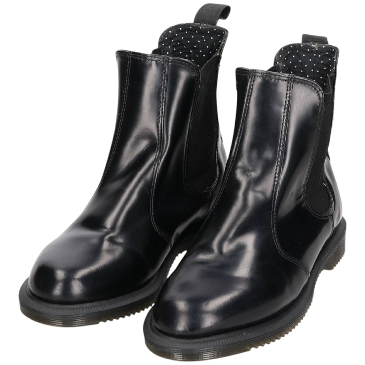 古着 ドクターマーチン Dr.Martens FLORA CHELSEA フローラ チェルシーブーツ サイドゴアブーツ 5 レディース24.0cm相当 /saa014581 【中古】 【251129】 【ADEL/アデル】 ブラック系 春夏秋冬