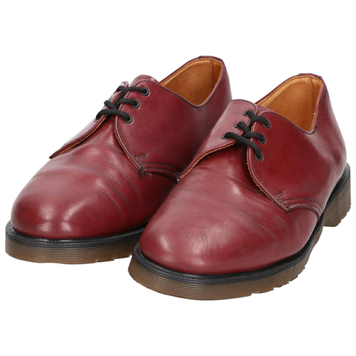 古着 ドクターマーチン Dr.Martens EXPORT QUALITY 3ホールシューズ 英国製 8 メンズ27.0cm相当 /saa014914 【中古】 【260212】 レッド系 春夏秋冬