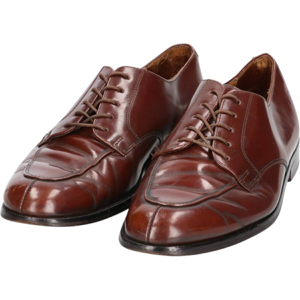 古着 コールハーン COLEHAAN Uチップシューズ メンズ26.5cm相当 /saa014960 【中古】 【260319】 ブラウン系 春夏秋冬