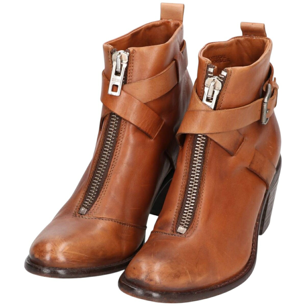 古着 ディーゼル DIESEL ジョッパーブーツ ポルトガル製 40 レディース25.0cm相当 /saa014978 【中古】 【260302】 【ADEL/アデル】 ブラウン系 春夏秋冬