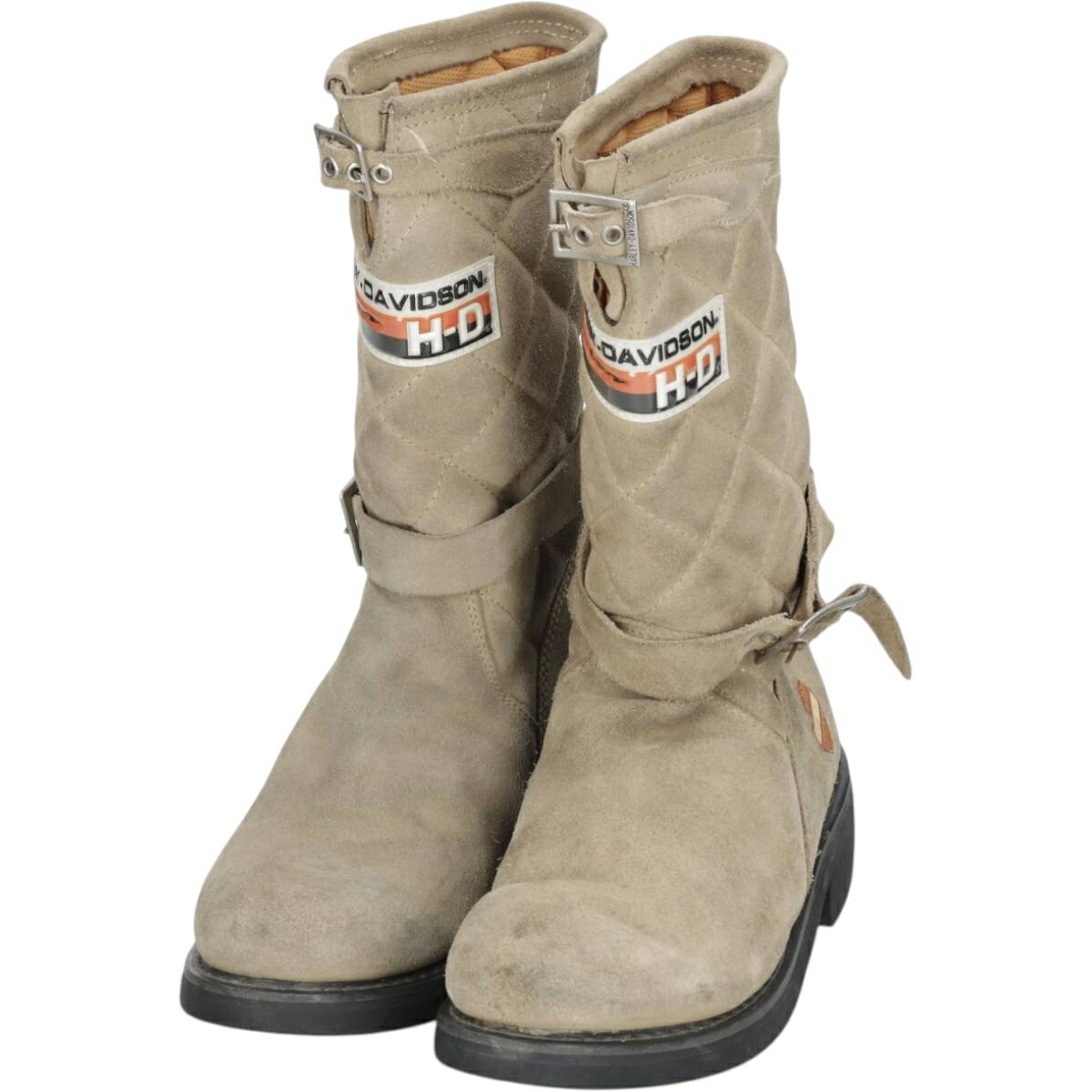 古着 ハーレーダビッドソン Harley-Davidson キルティング スエード エンジニアブーツ 5 レディース22.0cm相当 /saa015205 【中古】 【260418】 【Elulu/エルル】