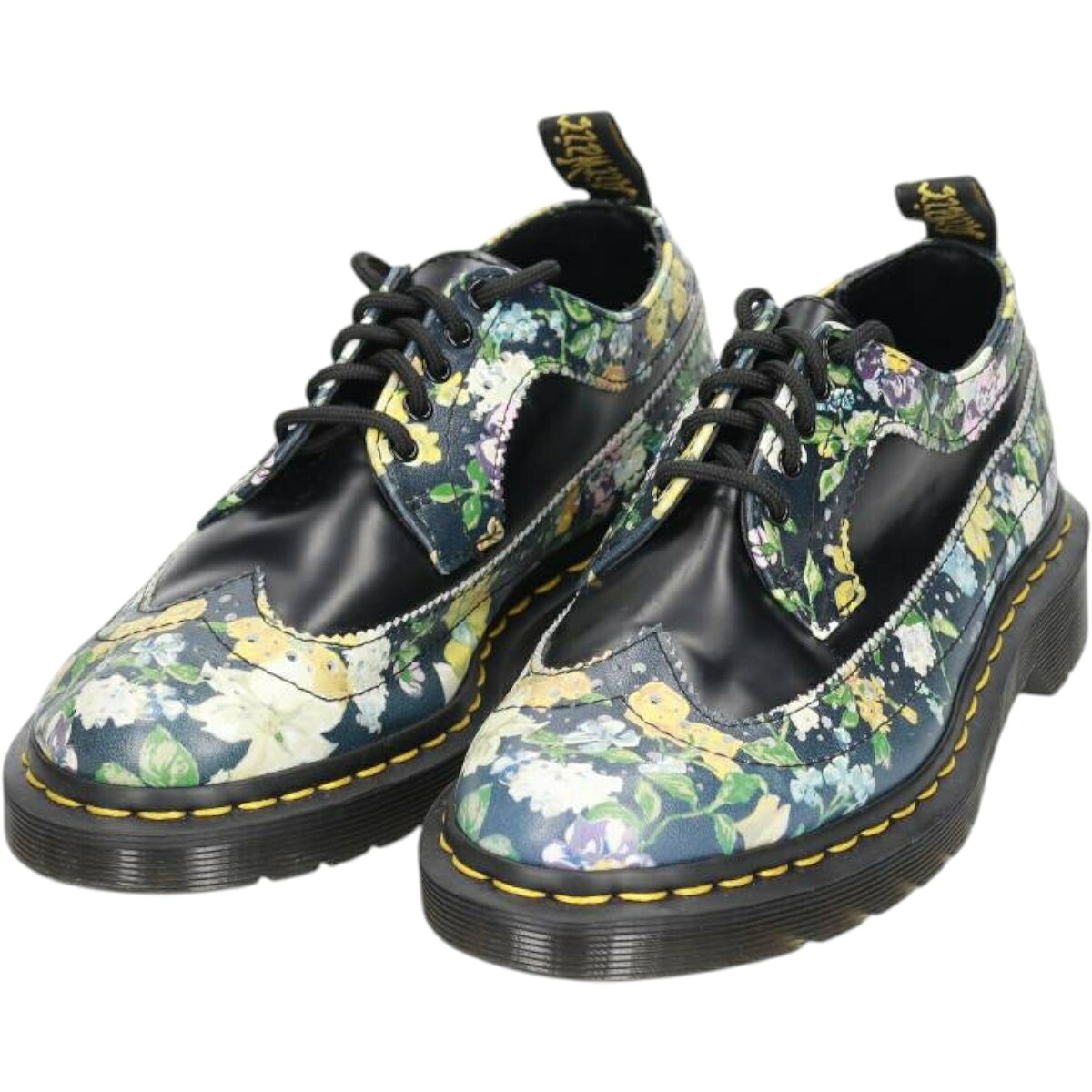古着 ドクターマーチン Dr.Martens 3989 DF 花柄 5ホールシューズ ウイングチップシューズ 4 レディース23.0cm相当 /saa015308 【中古】 【260711】 【ADEL/アデル】|古着屋JAM