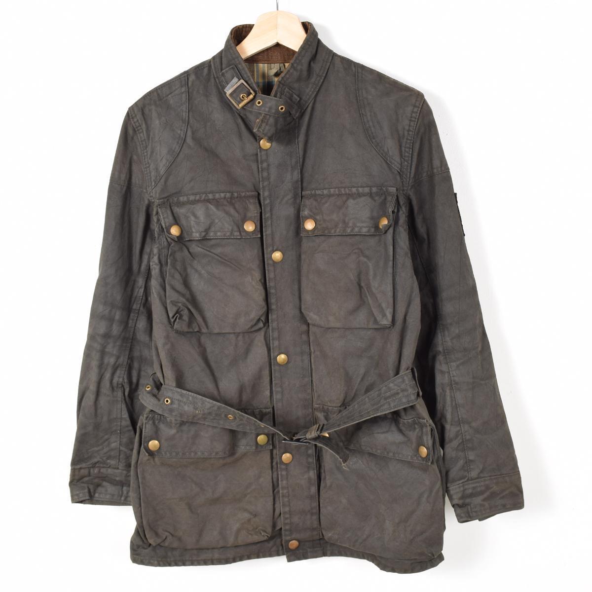 ベルスタッフ Trialmaster Professional Belstaff トライアルマスタープロフェッショナル 英国製 中古 ワックスコットン オイルドジャケット メンズl ヴィンテージ コート ジャケット Belstaff Weu6201 中古 161019 古着屋jamベルスタッフ Trialmaster