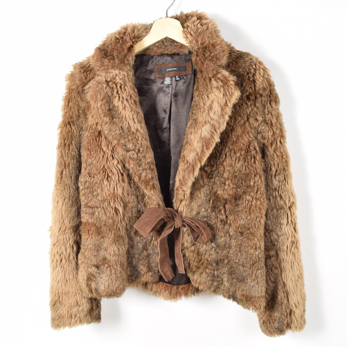 Zara Fur Coat Brown - Tradingbasis