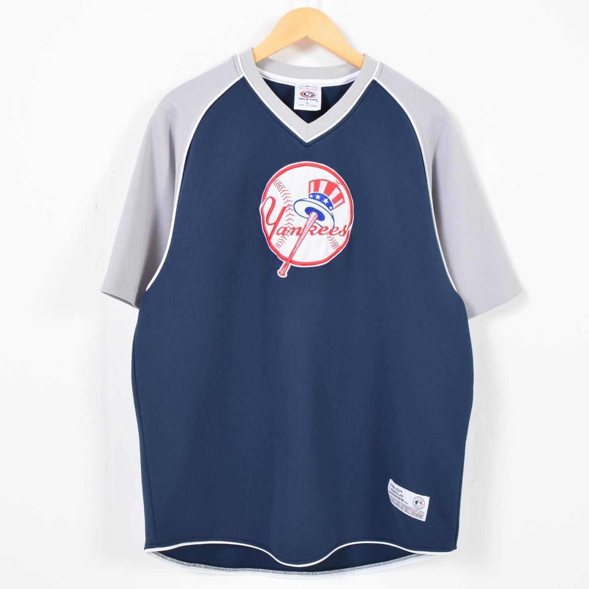 true fan mlb new york yankees紐約揚基隊棒球襯衫人l/wad4846