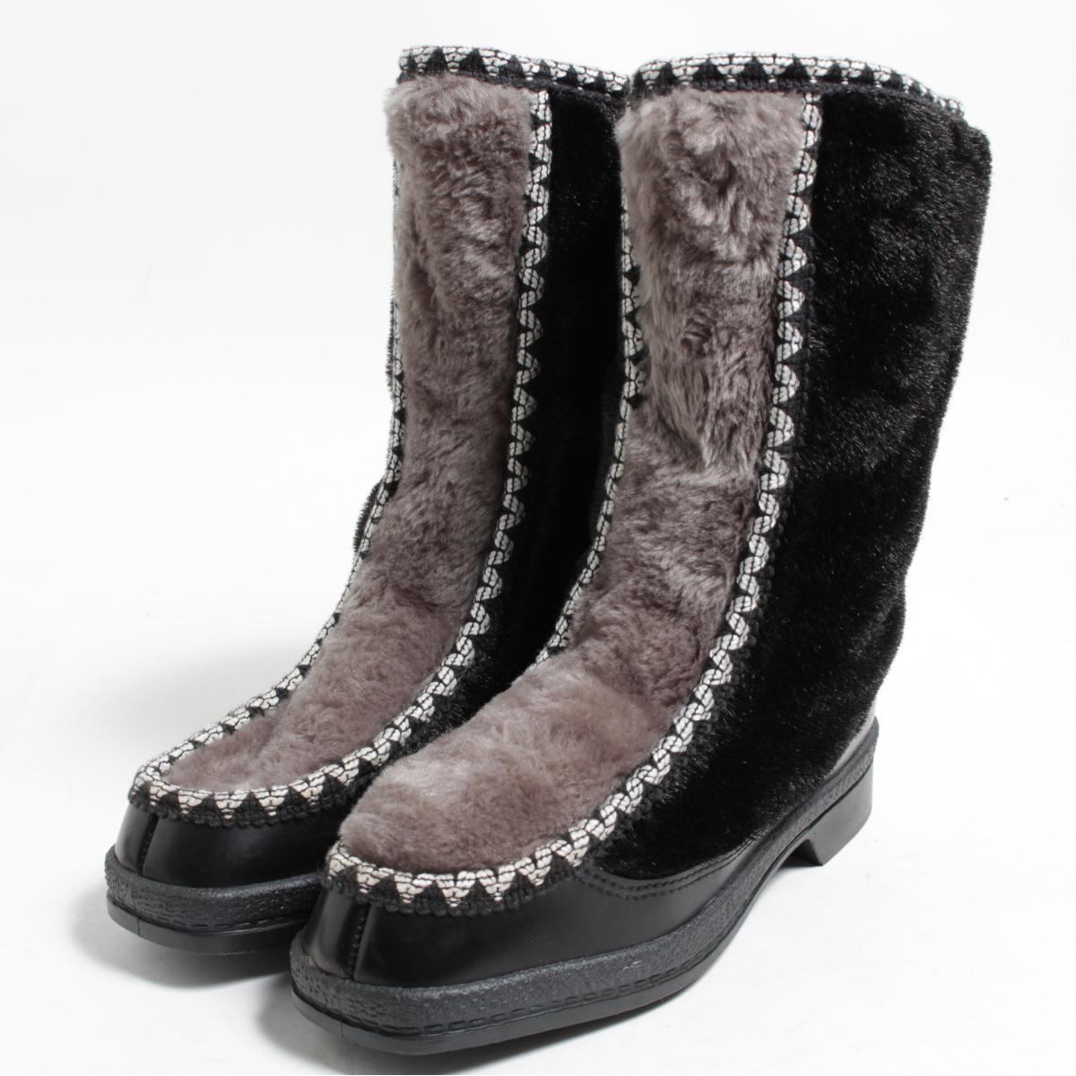 70年代snowland冬天长筒靴6女子的23.0cm复古/bol5722