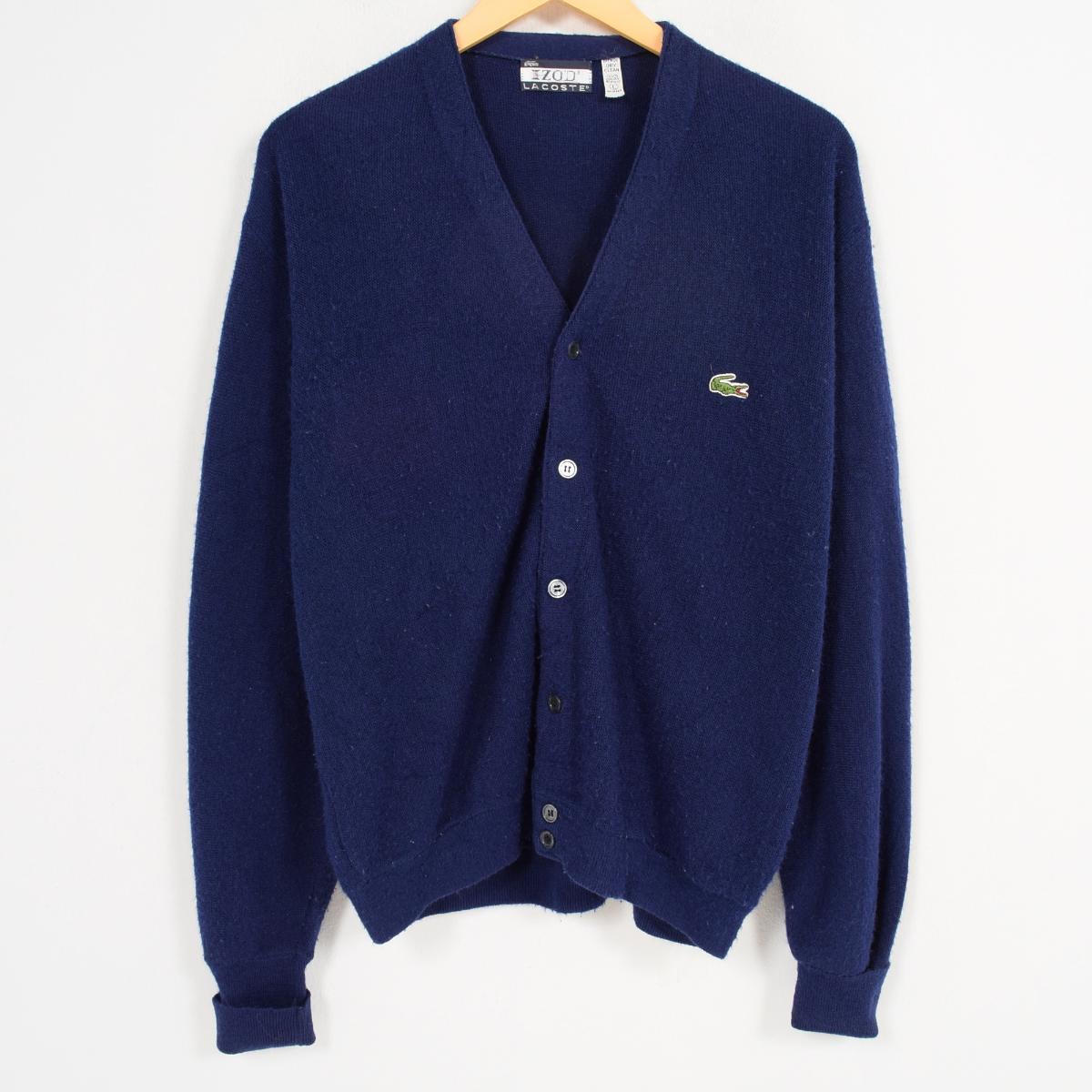 【楽天市場】70年代~ ラコステ LACOSTE IZOD アクリルニットカーディガン メンズL ヴィンテージ /wak1620 【中古