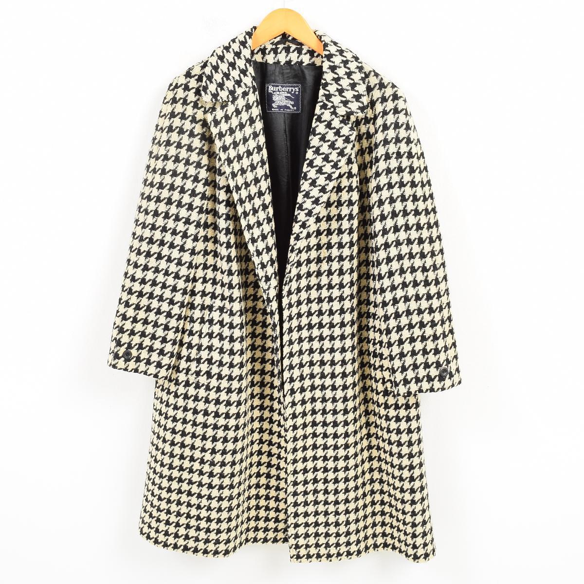 博柏利burberrys千鸟格子花纹长大衣英国制造女士l/wam2284